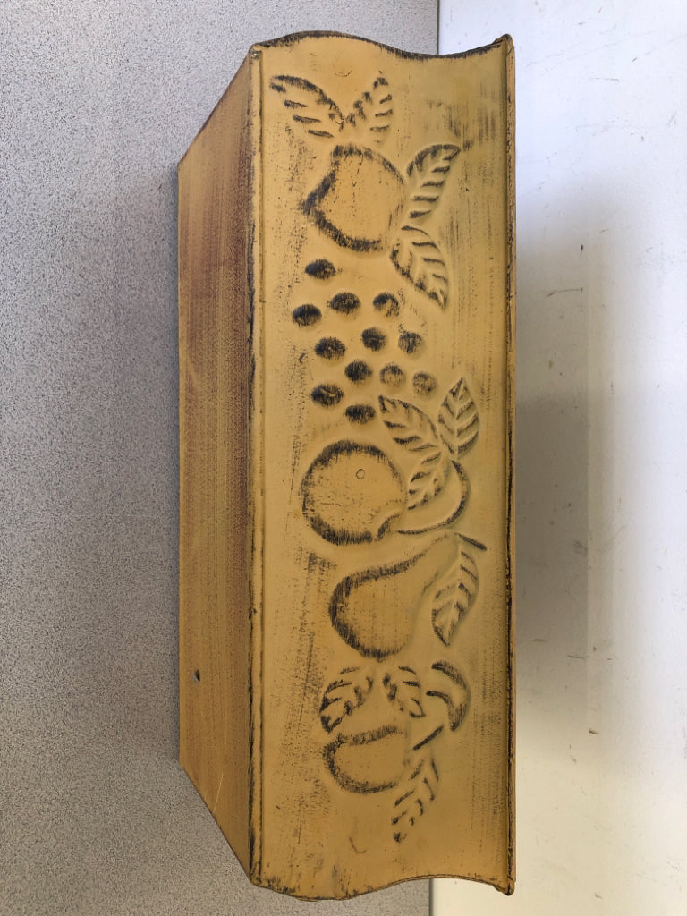 EMBOSSED FRUIT METAL PLANTER.
