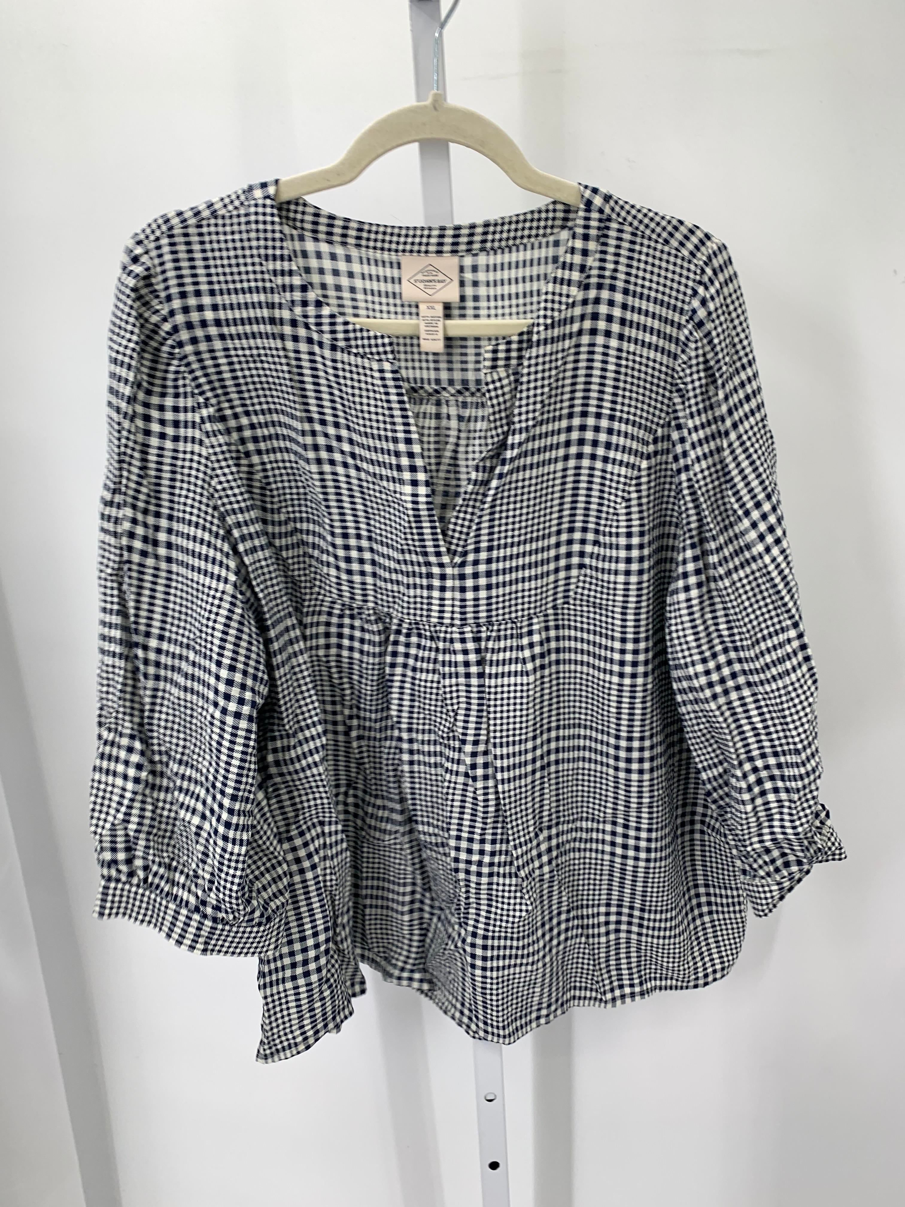 St. Johns Bay Size XXL Misses 3/4 Sleeve Shirt