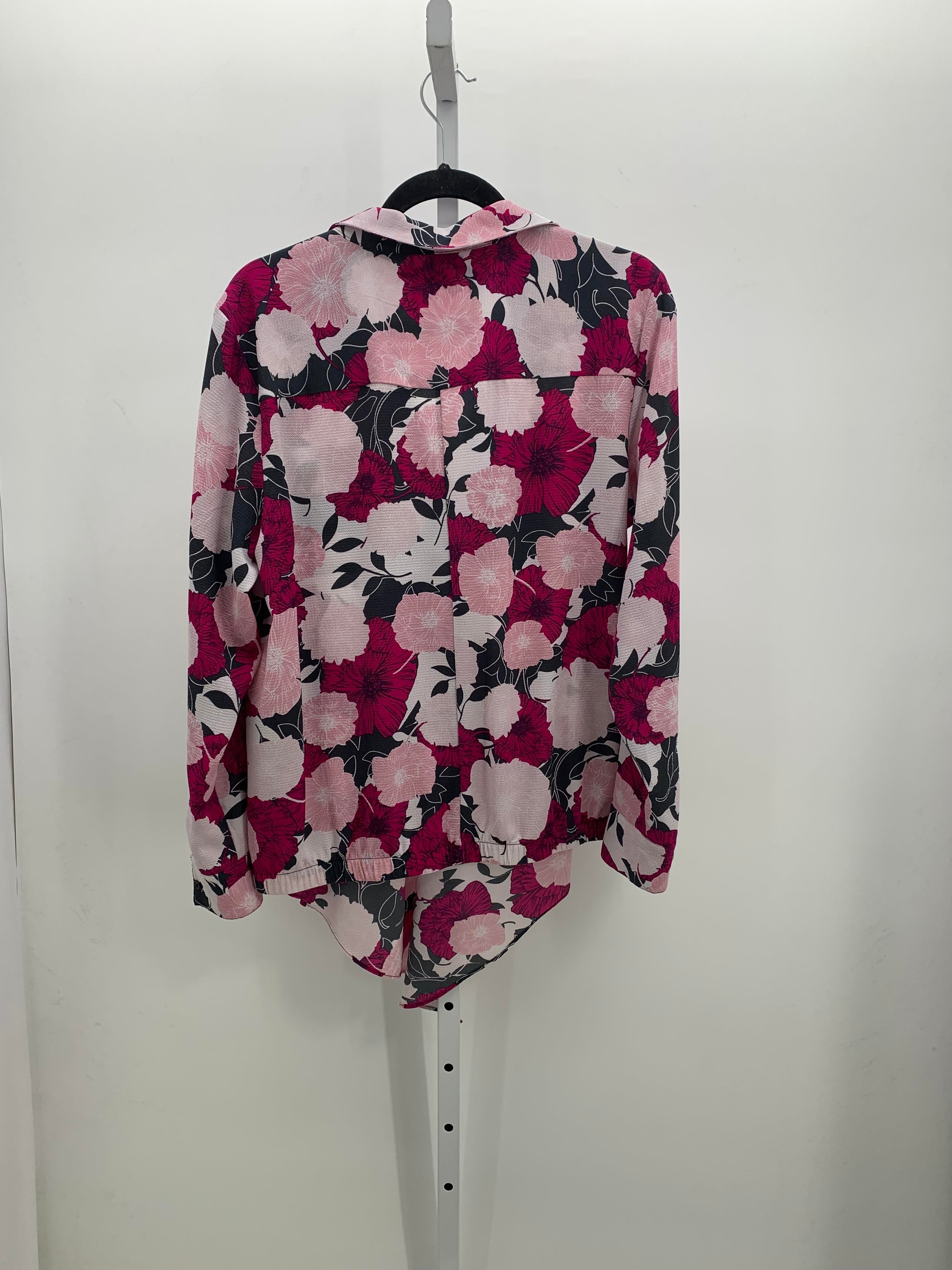 Jones New York Size Large Misses Long Sleeve Shirt