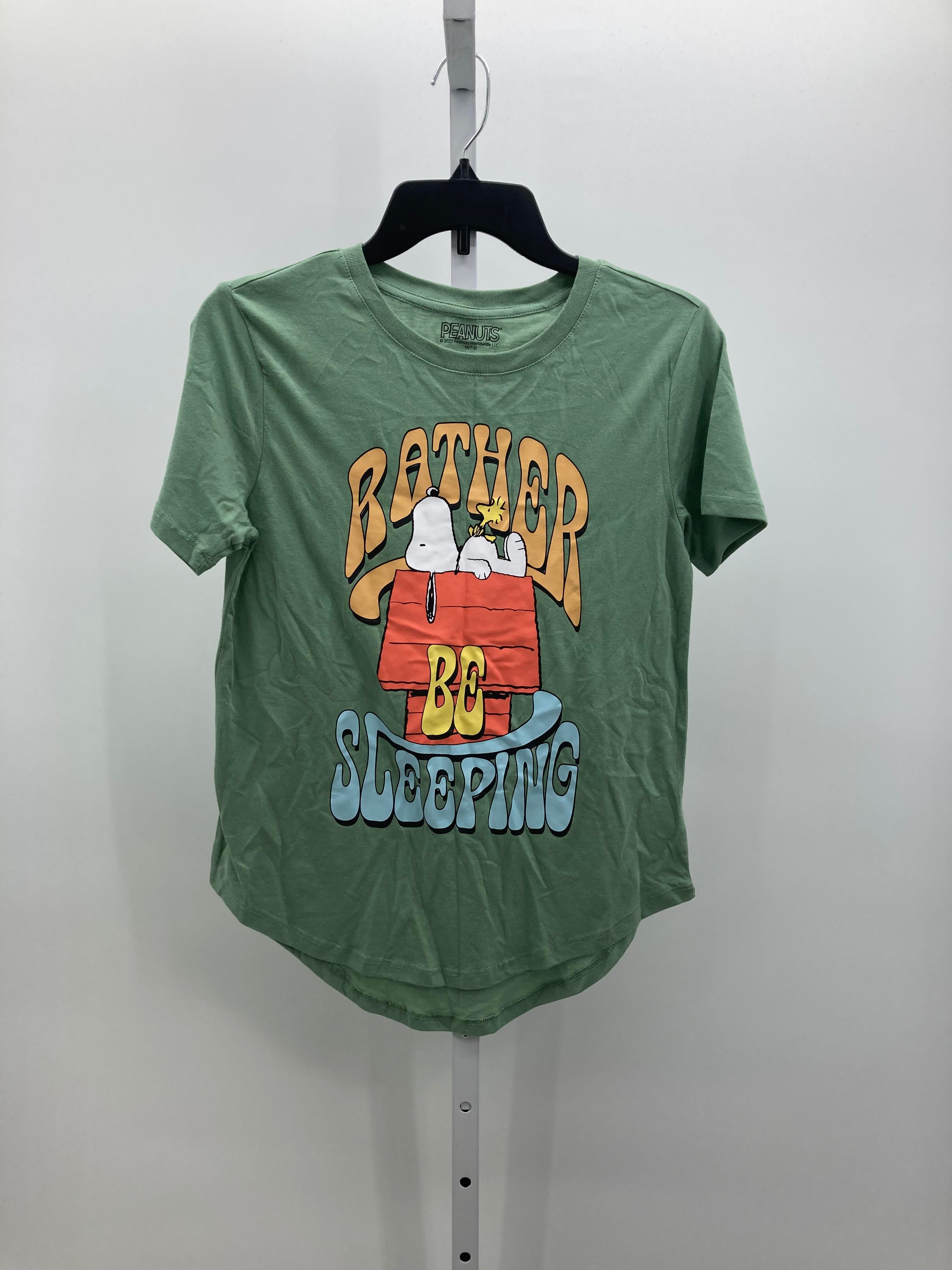 Peanuts Size Medium Juniors Short Sleeve Shirt