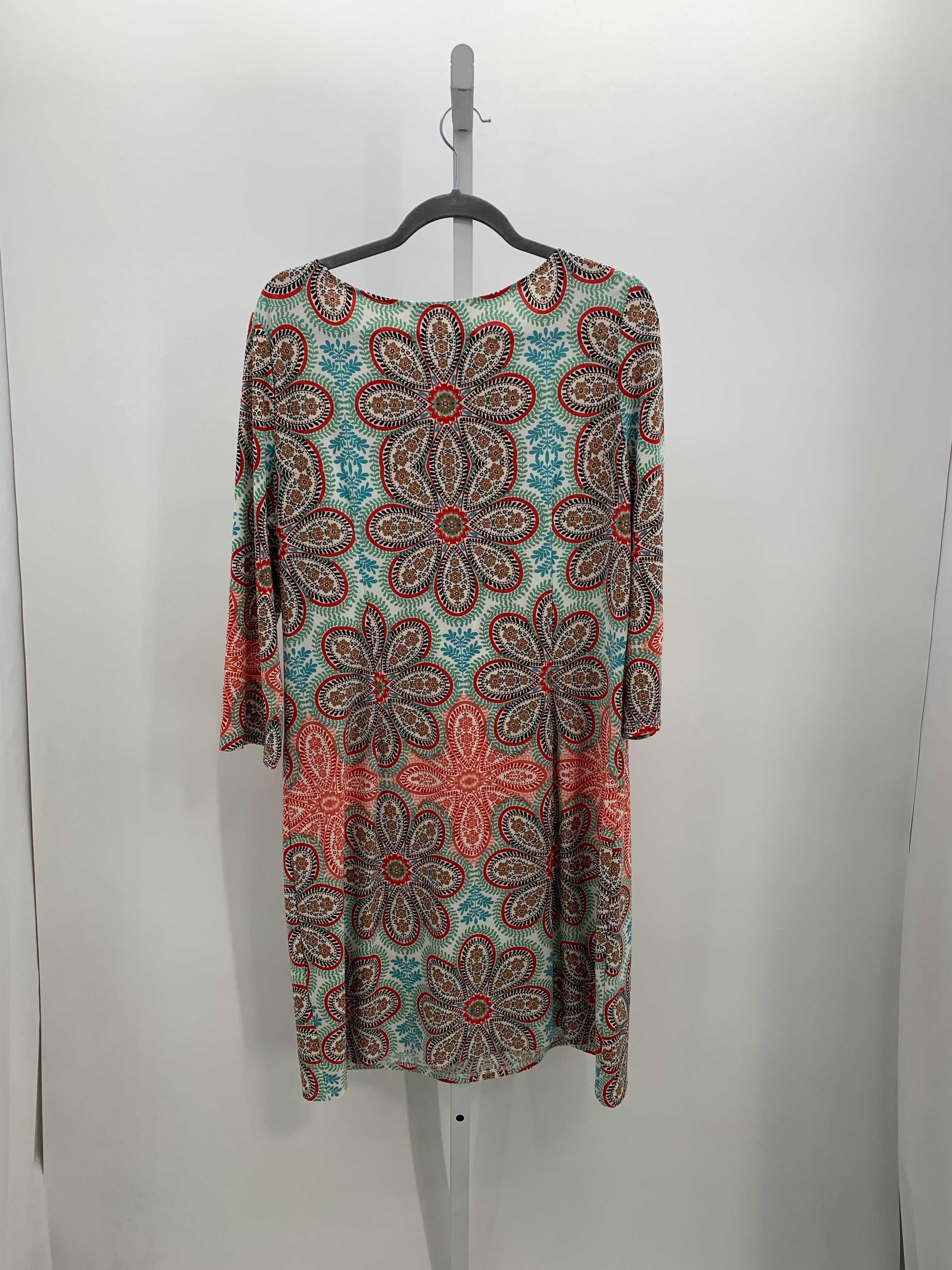 London Style Size 16 Misses 3/4 Sleeve Dress