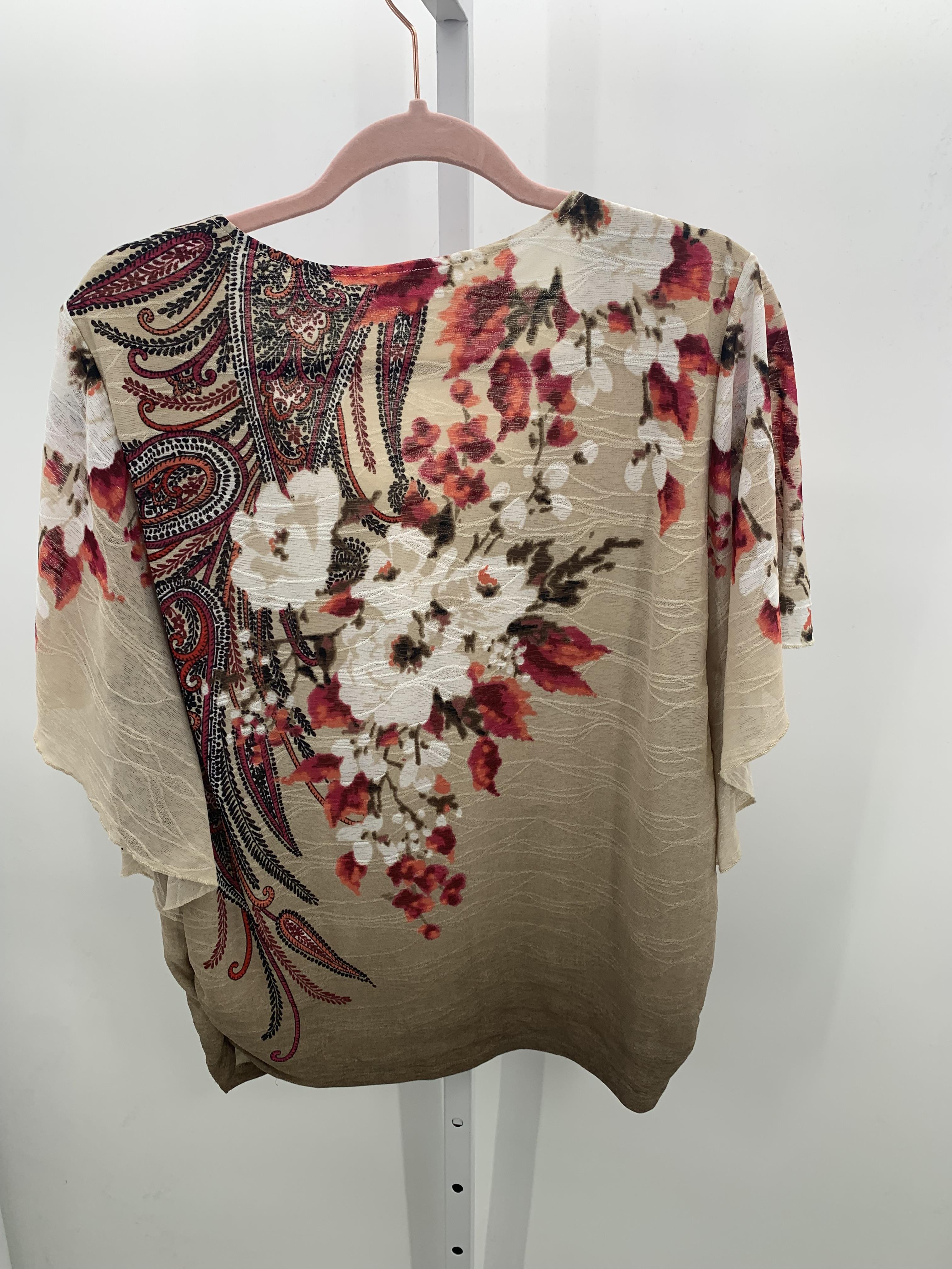 JM Collection Size Large Misses Short Sleeve Shirt