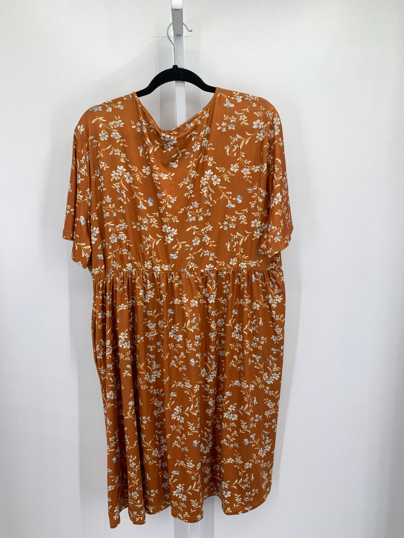 Size 3X Womens Short Sleeve Dress