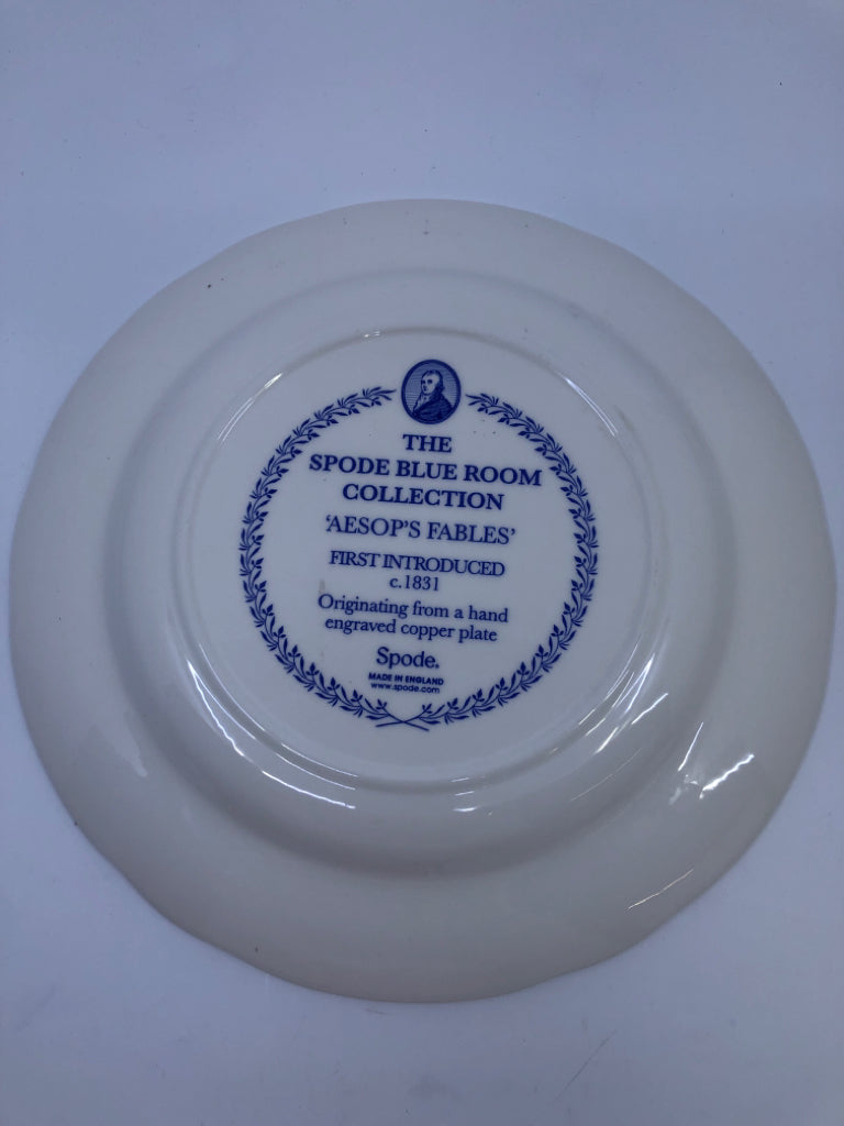 BLUE/WHITE "AESOP'S FABLES" SPODE BLUE ROOM COLLECTION.