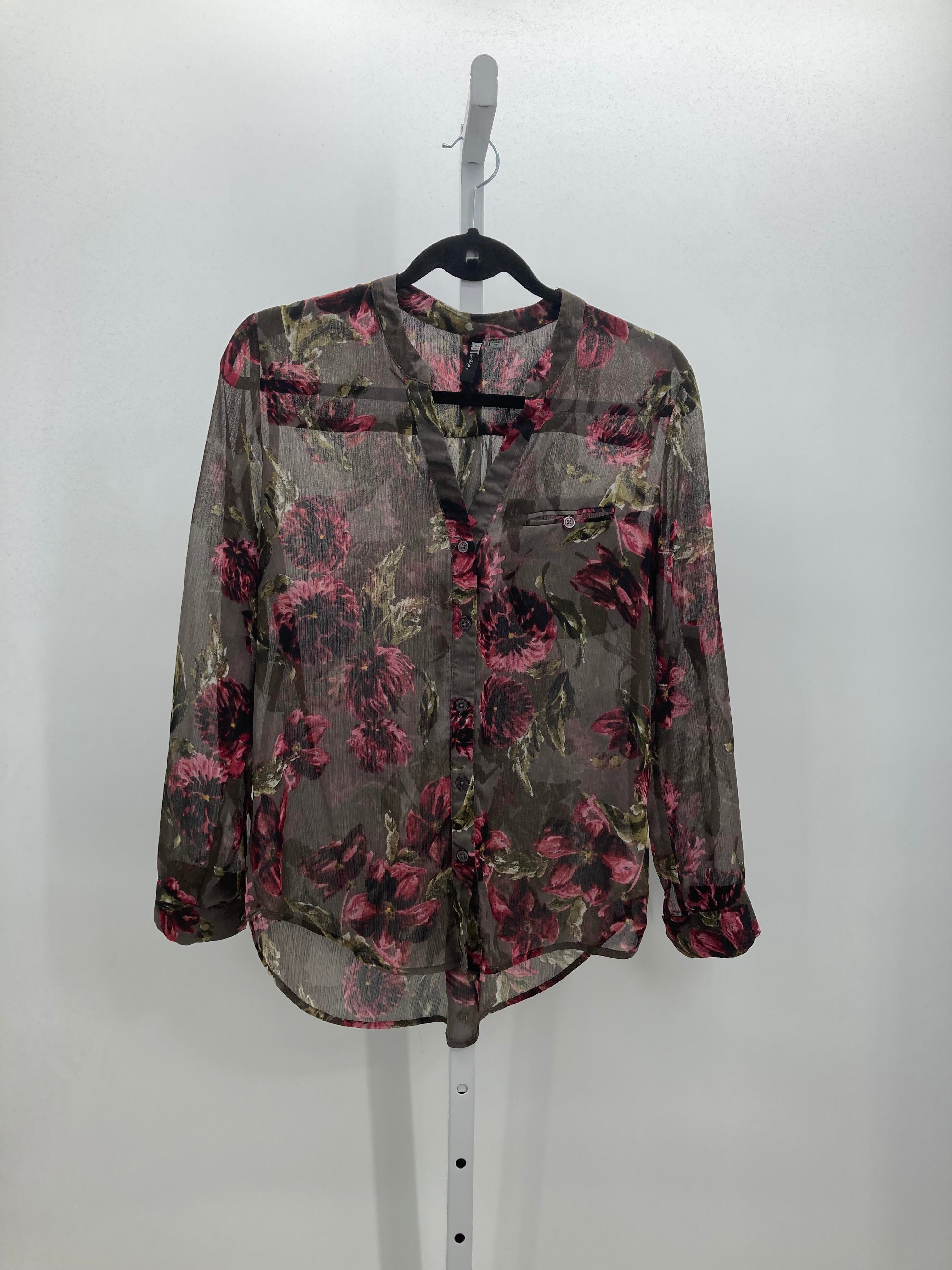 Kut from the Kloth Size Small Petite Petite Long Sleeve Shirt