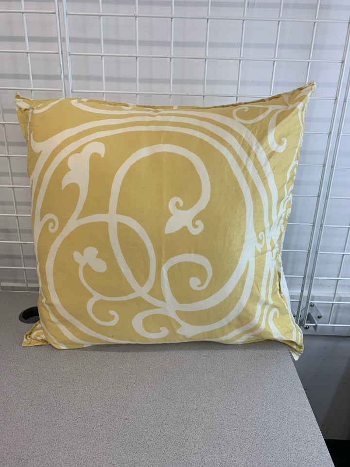 LG YELLOW DESIGN PILLOW.