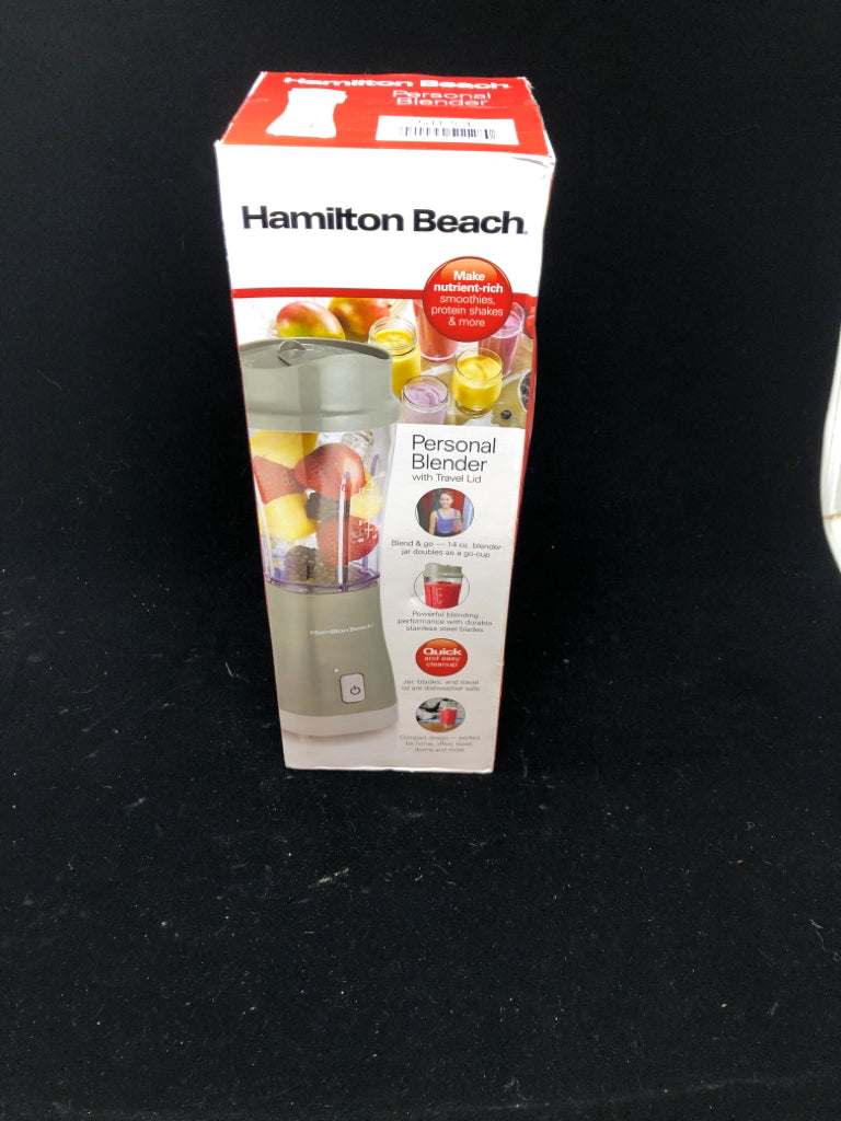 NIB PERSONAL BLENDER - HAMILTON BEACH.