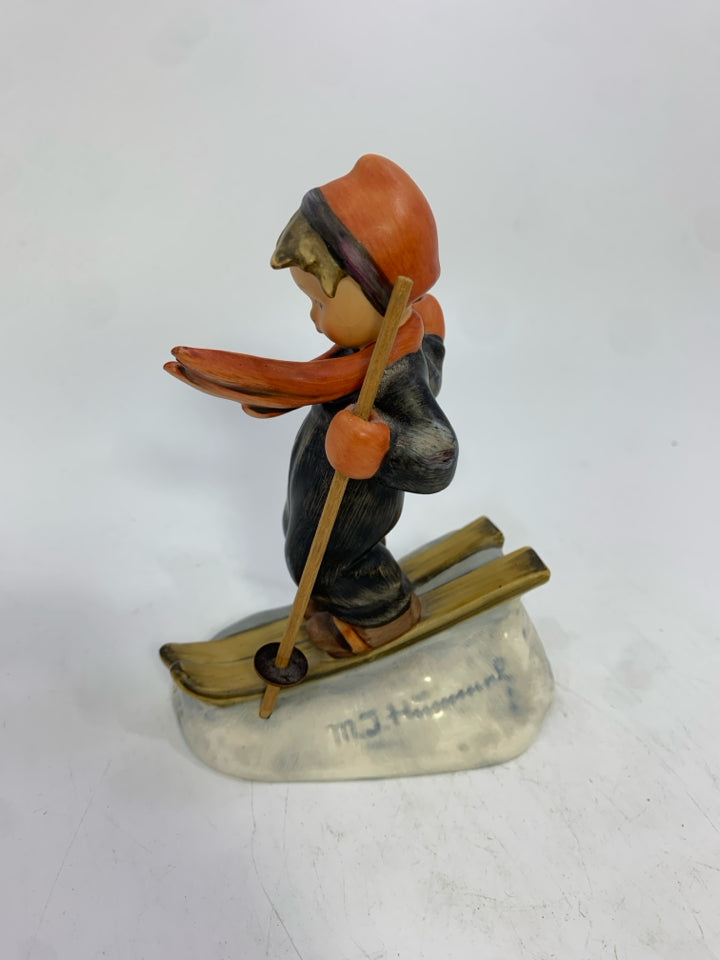 VTG HUMMEL SKIER FIGURINE.