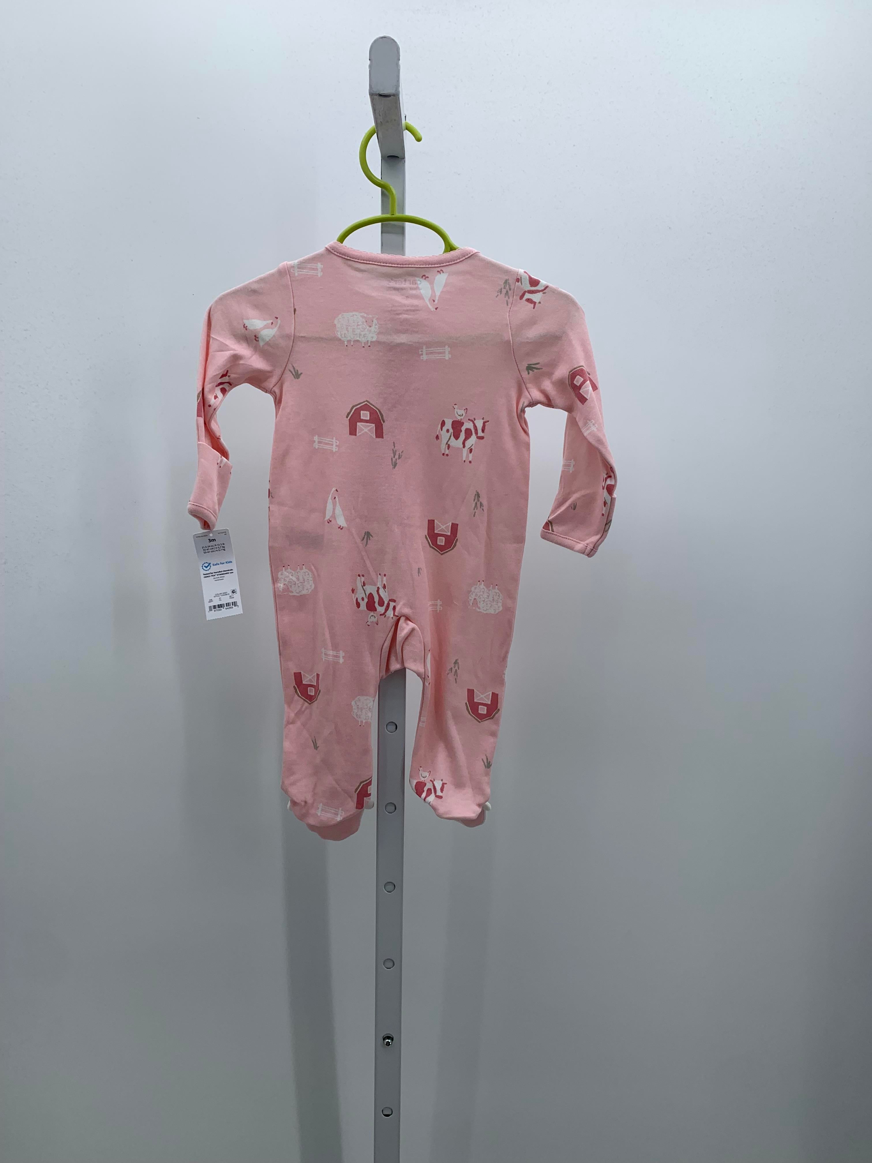 Carters Size 3 Months Girls Long Slv. Romper