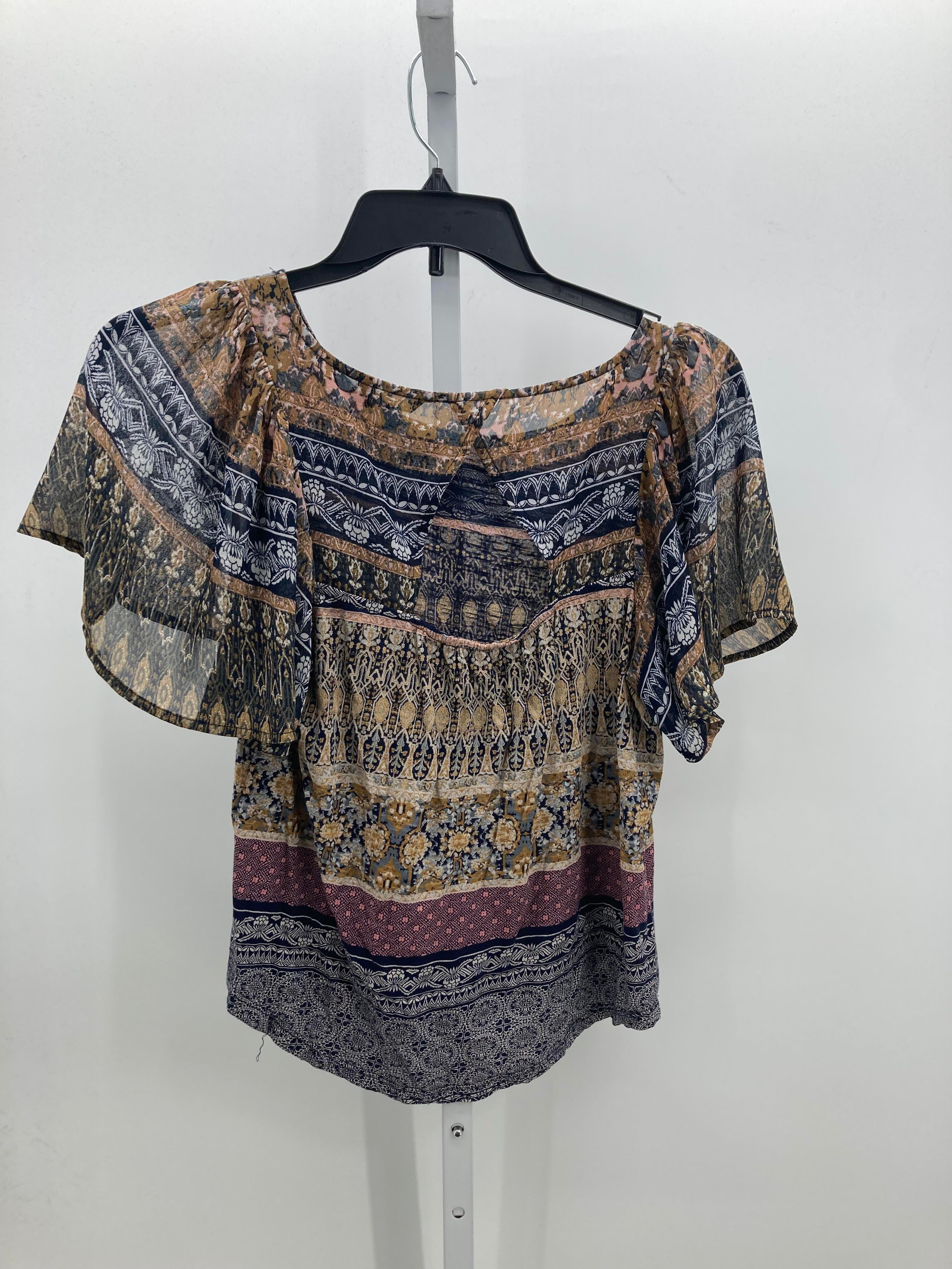 Lucky Brand Size Small Misses Short Sleeve Shirt