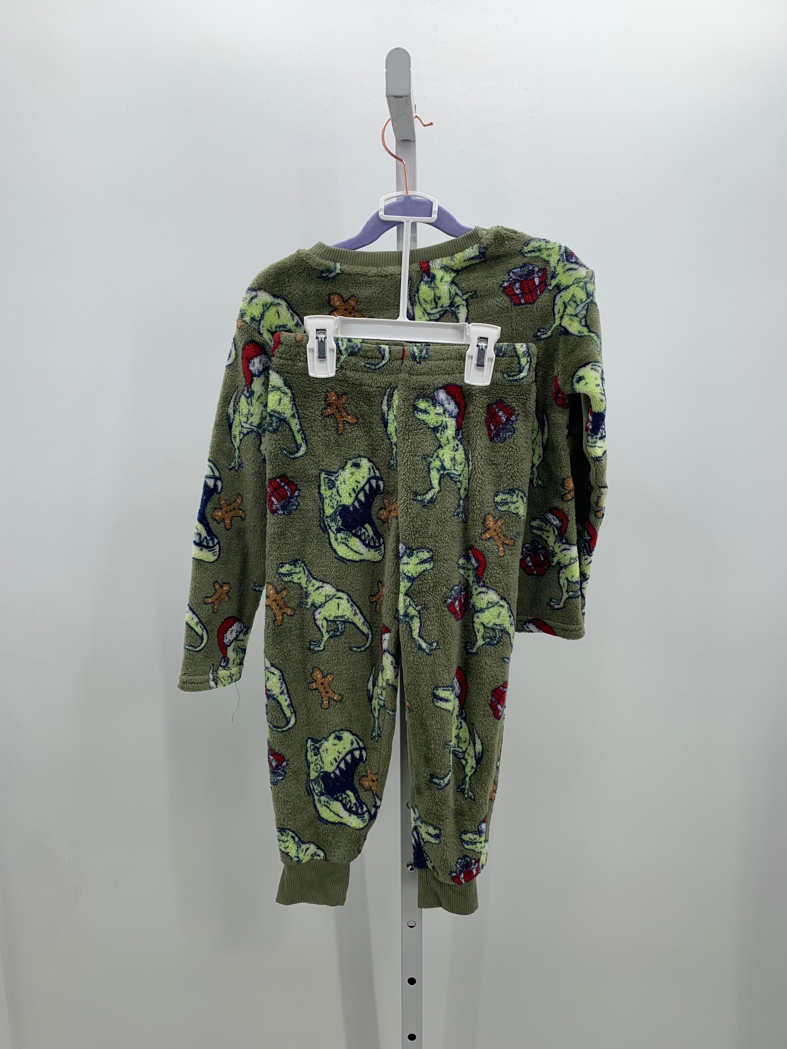 FLEECE PJS SANTA T-REX