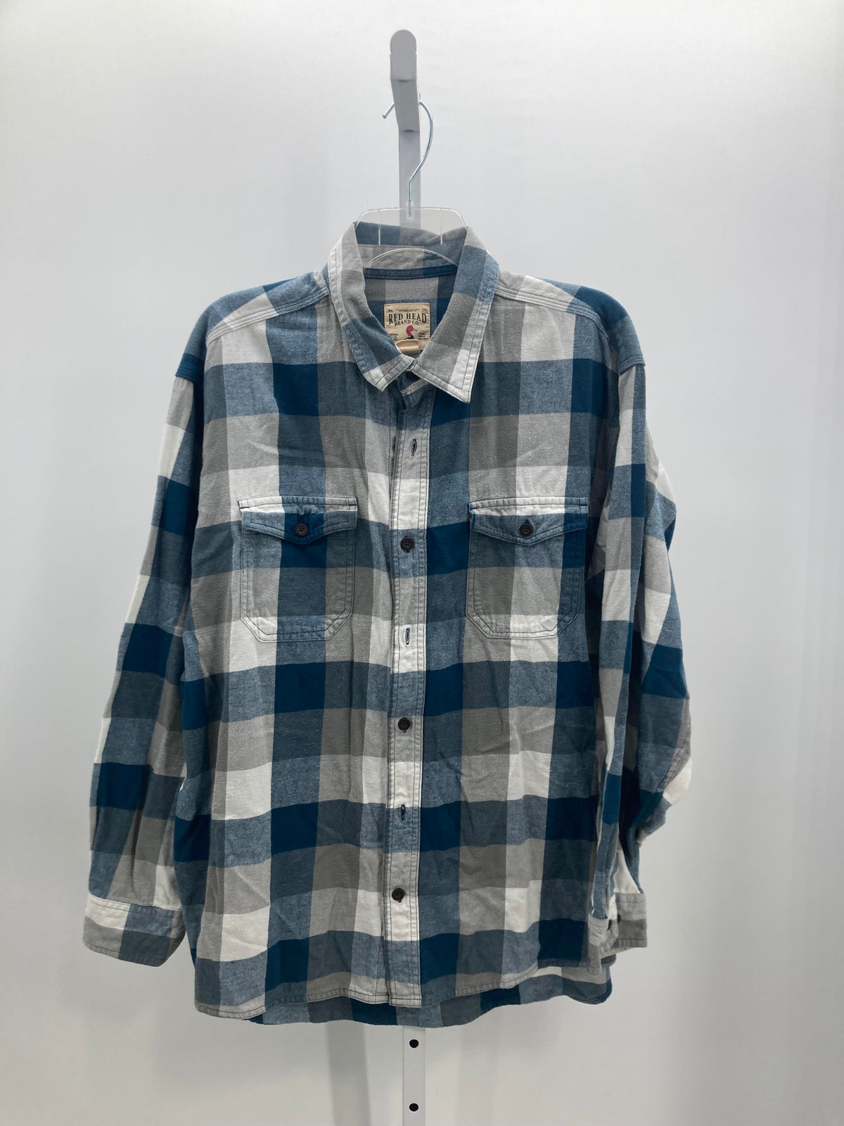 PLAID BTN DOWN