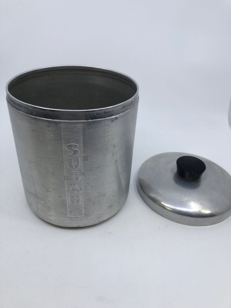 VTG METAL SUGAR CANISTER.