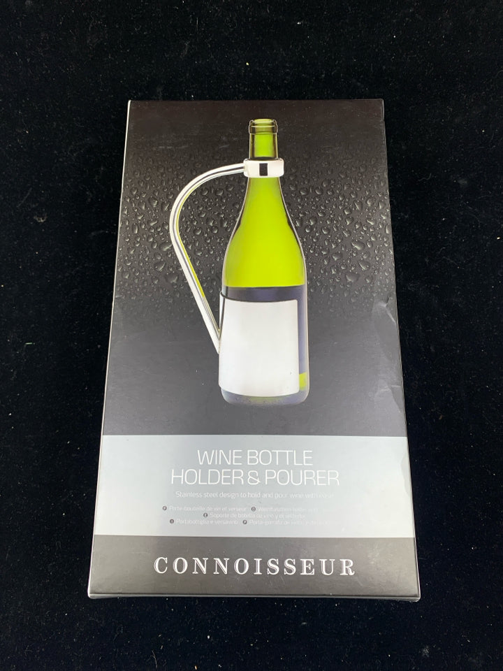 NIB WINE BOTTLE HOLDER AND POURER.