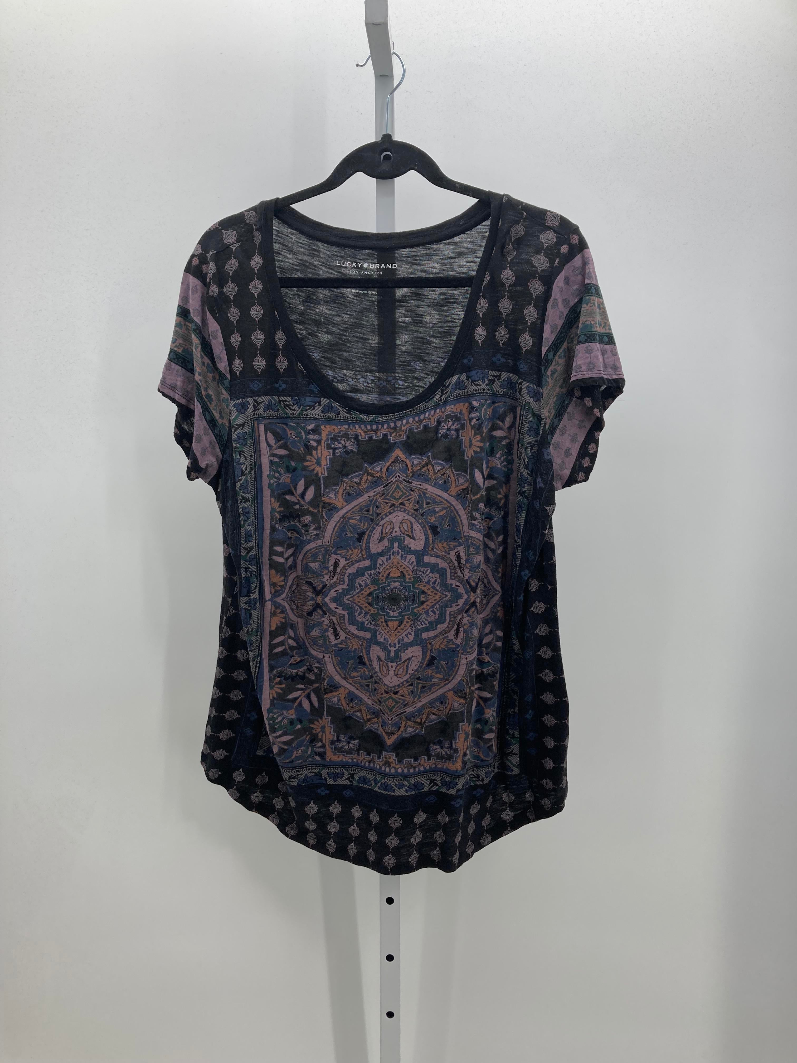 Lucky Brand Size 1X Womens Short Sleeve Shirt