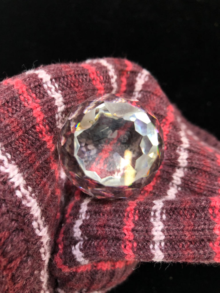 CRYSTAL OWL W/YELLOW EYES SWAROVSKI.