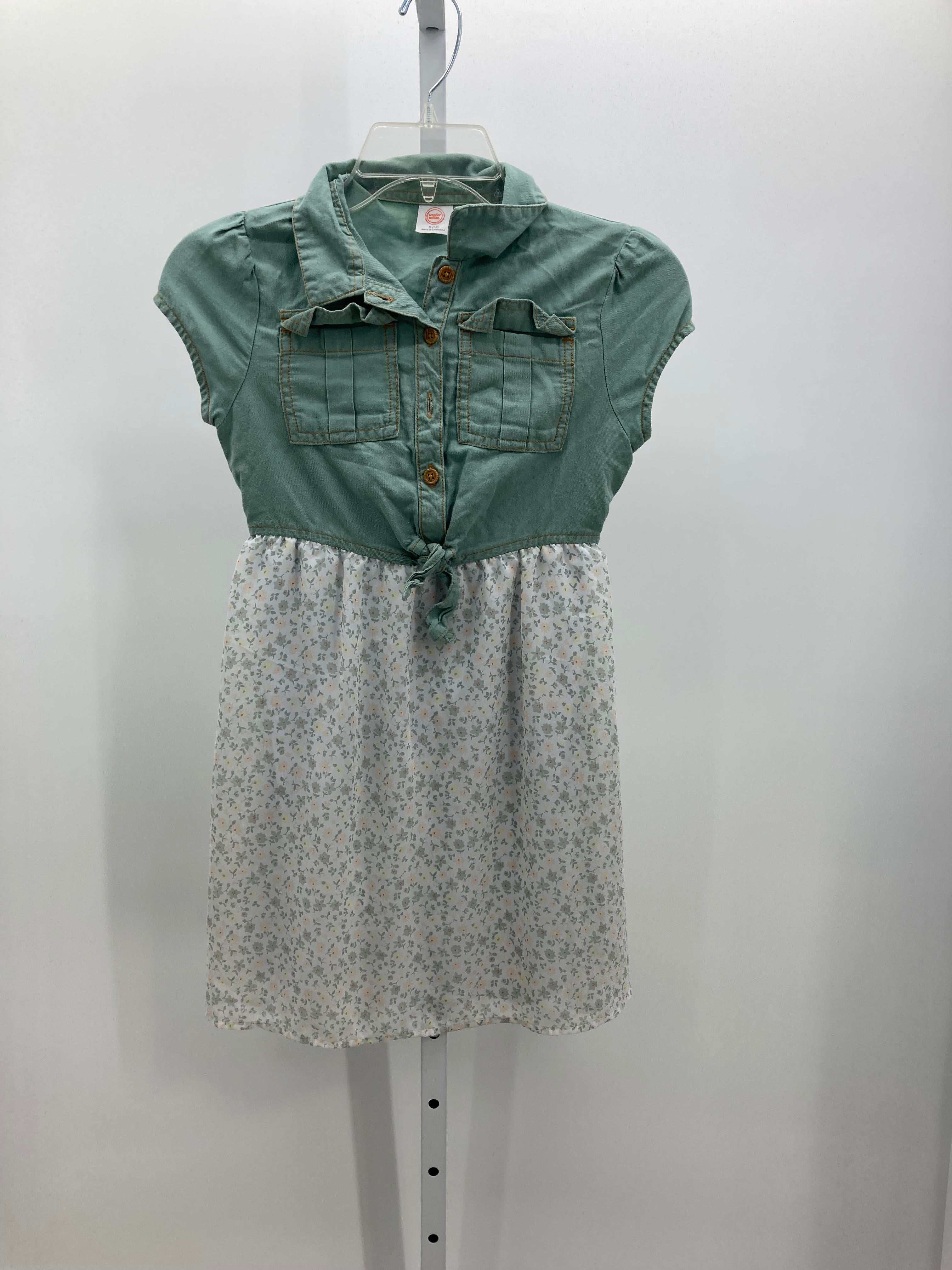 Wonder Nation Size 7-8 Girls Short Sleeve Dress