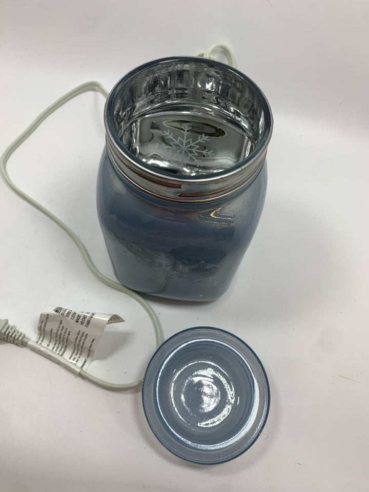 SNOWFLAKE MASON JAR WAX WARMER.