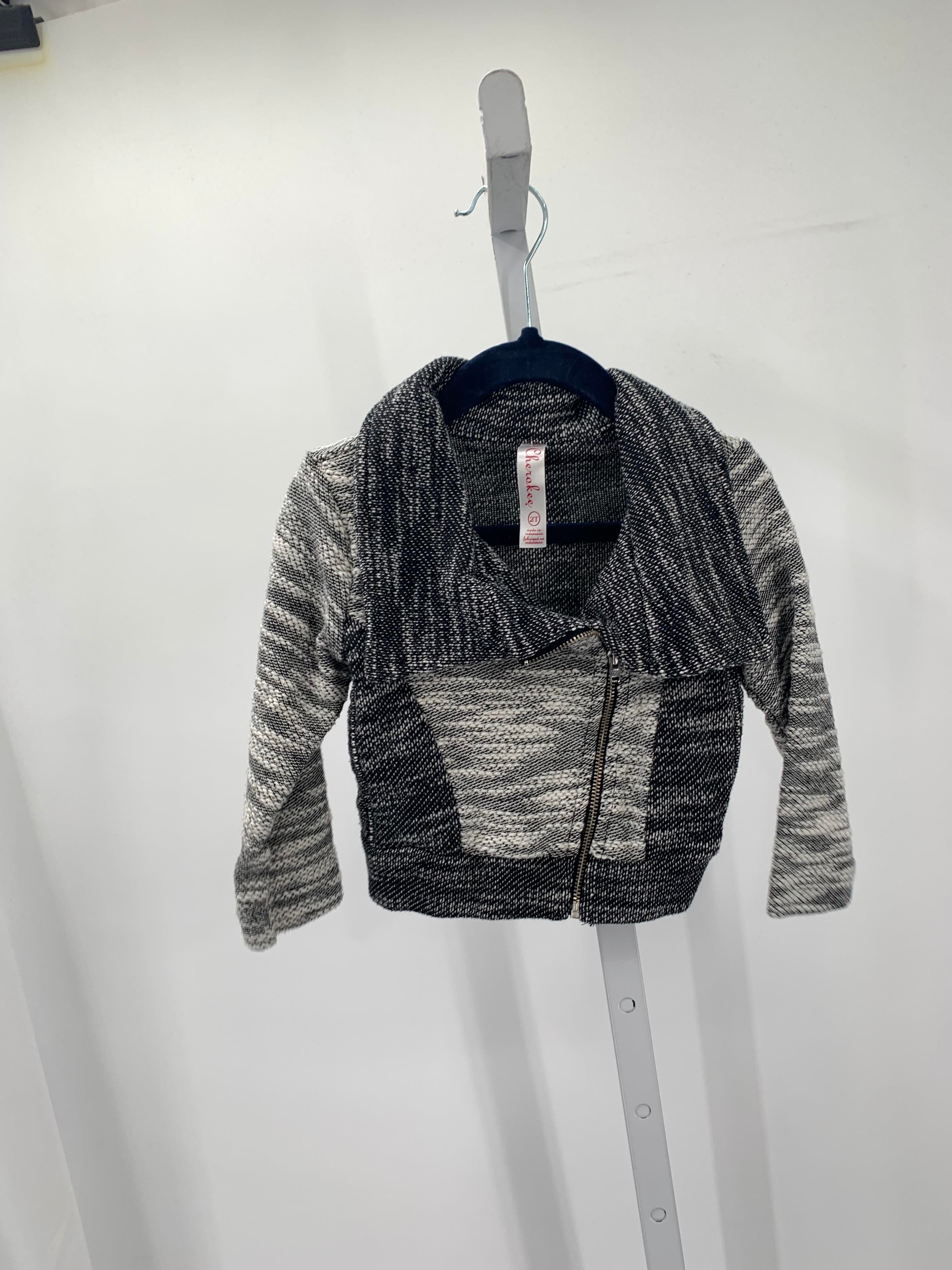 Cherokee Size 2T Girls Sweat Jacket
