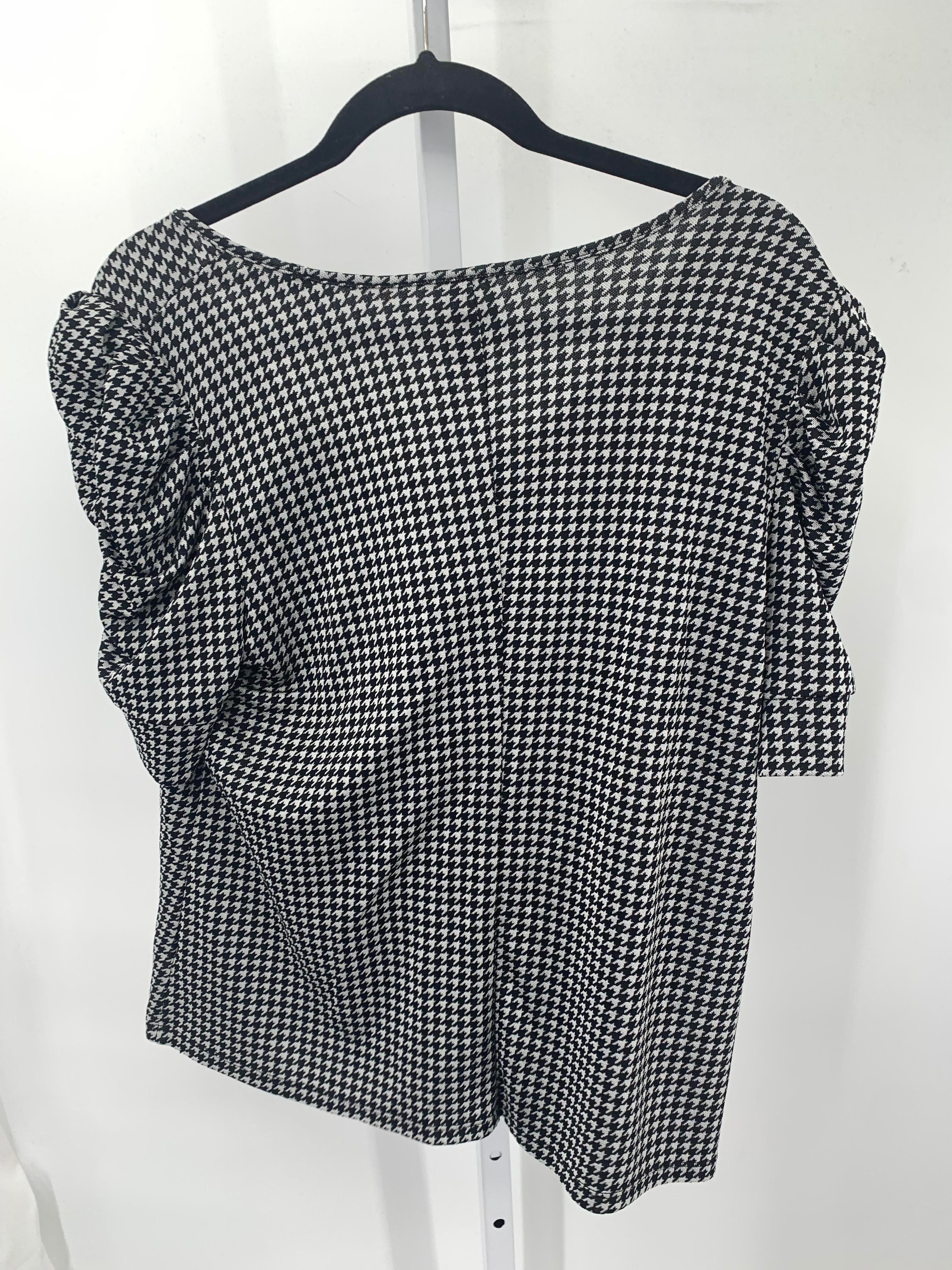 Worthington Size Large Misses Short Sleeve Shirt