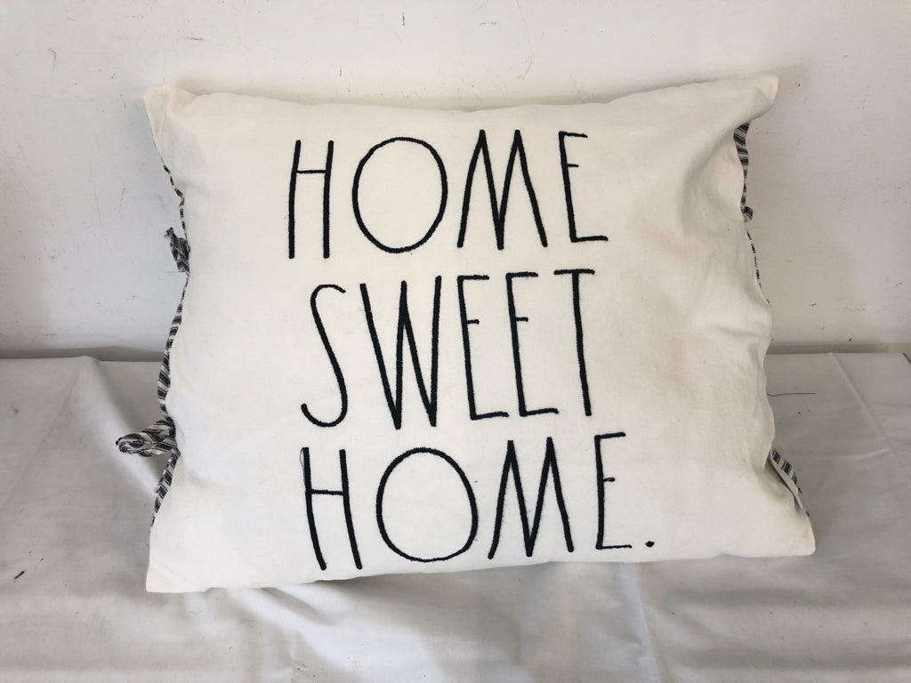 RAE DUNN HOME SWEET HOME PILLOW.