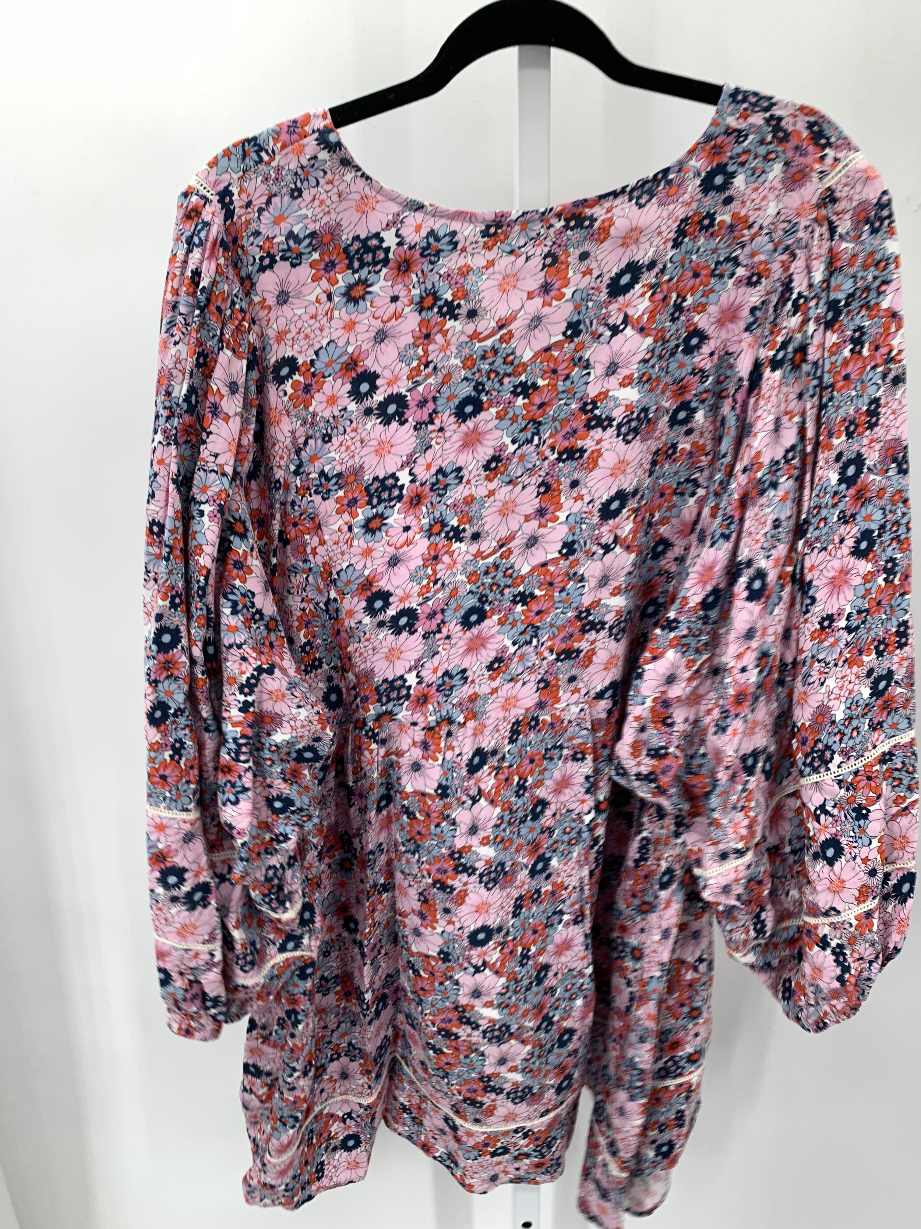 Natural Life Size Large Misses Long Sleeve Dress