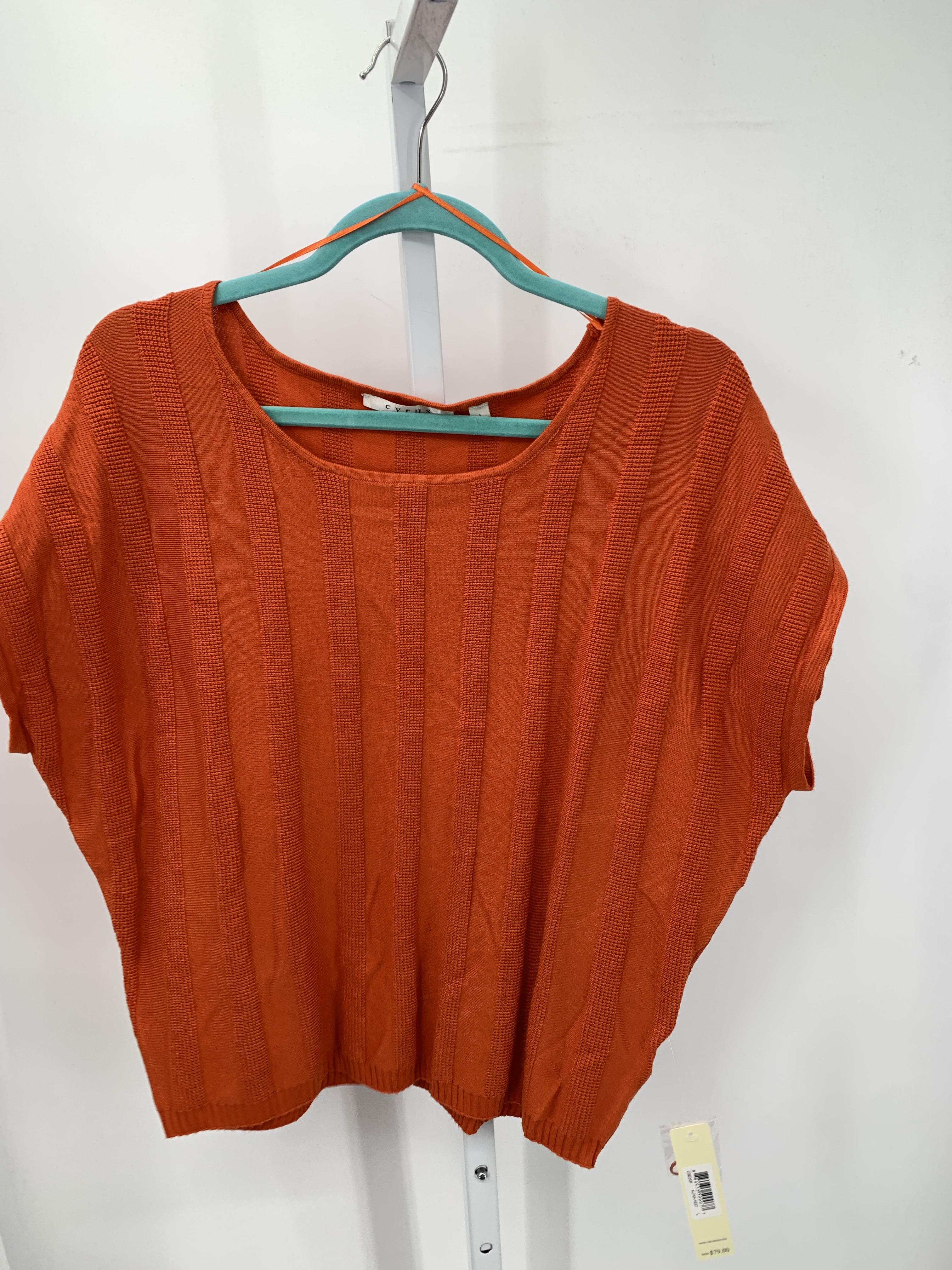 cyrus Size Large Misses Short Slv Sweater