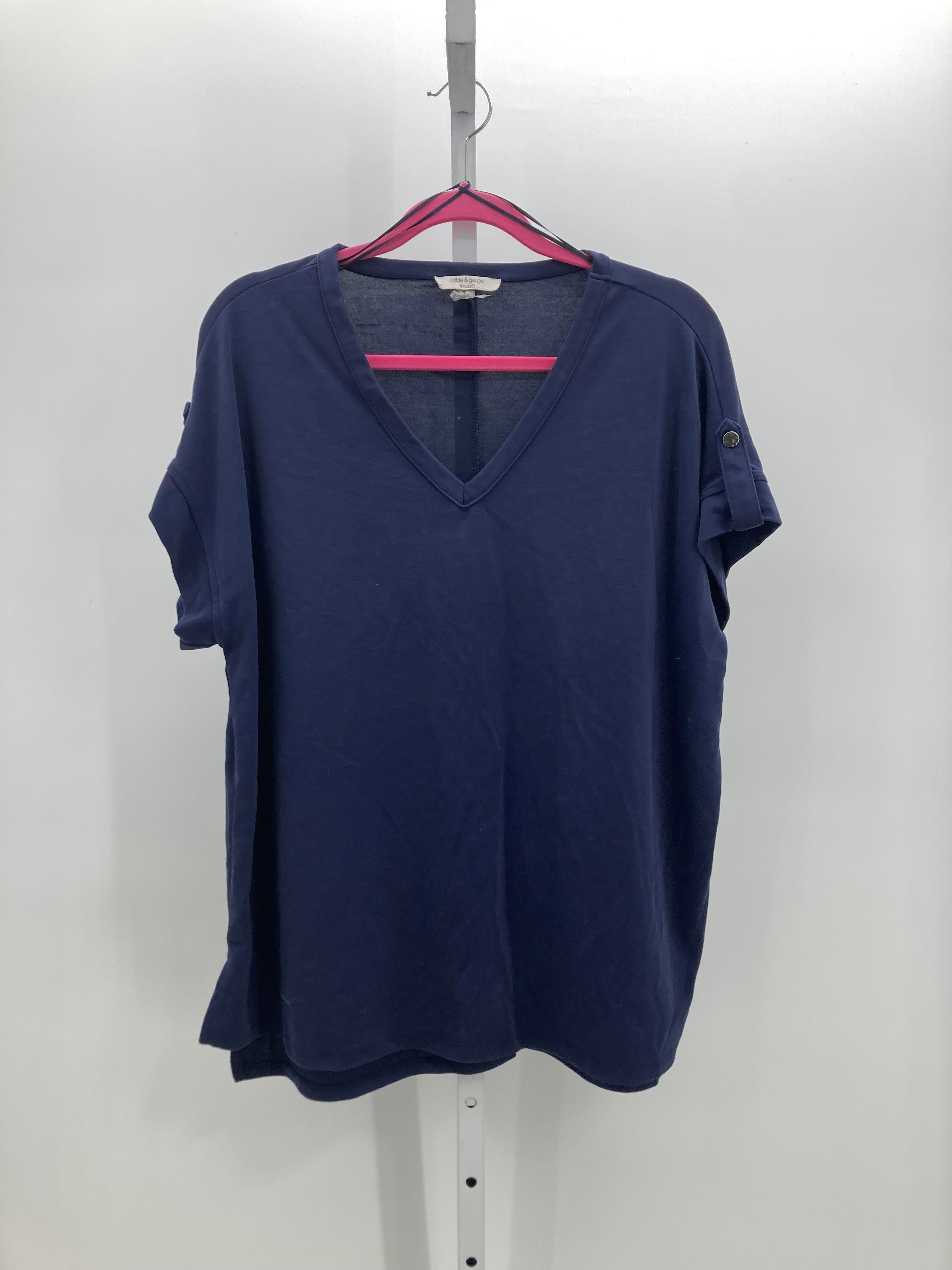 Cable & Gauge Size Large Misses Short Sleeve Shirt