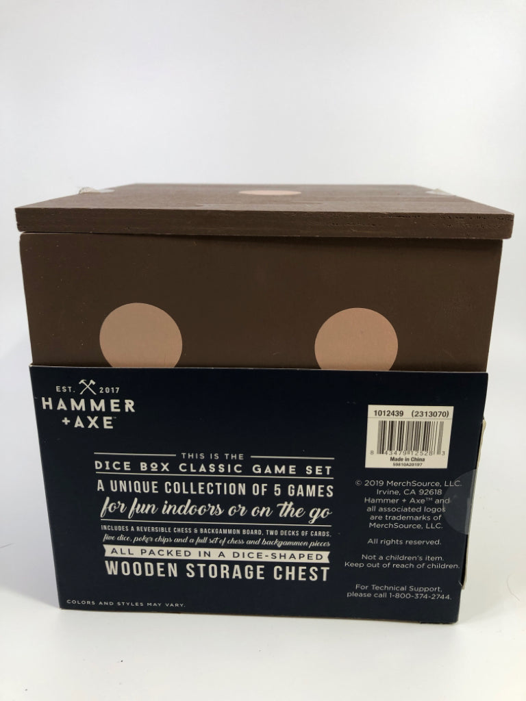 NIB 5 GAME CLASSIC GAME SET.