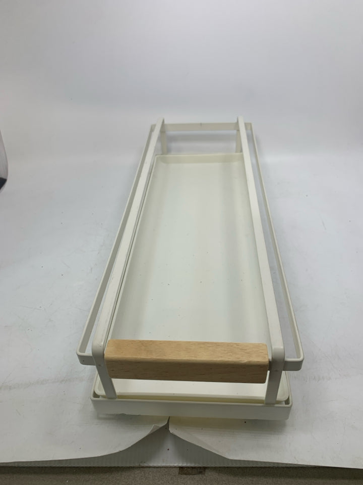 METAL PULL OUT CABINET STORAGE DRAWER.