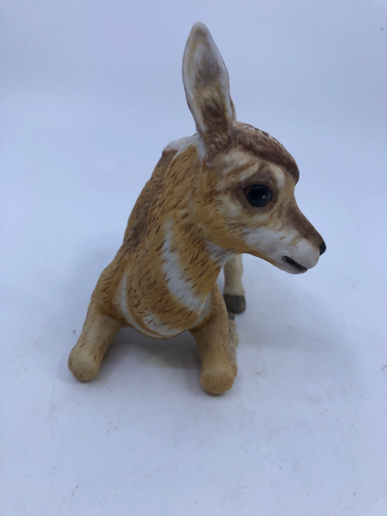 CERAMIC FAWN FIGURINE BABIES OF ENDANGERED SPECIES.