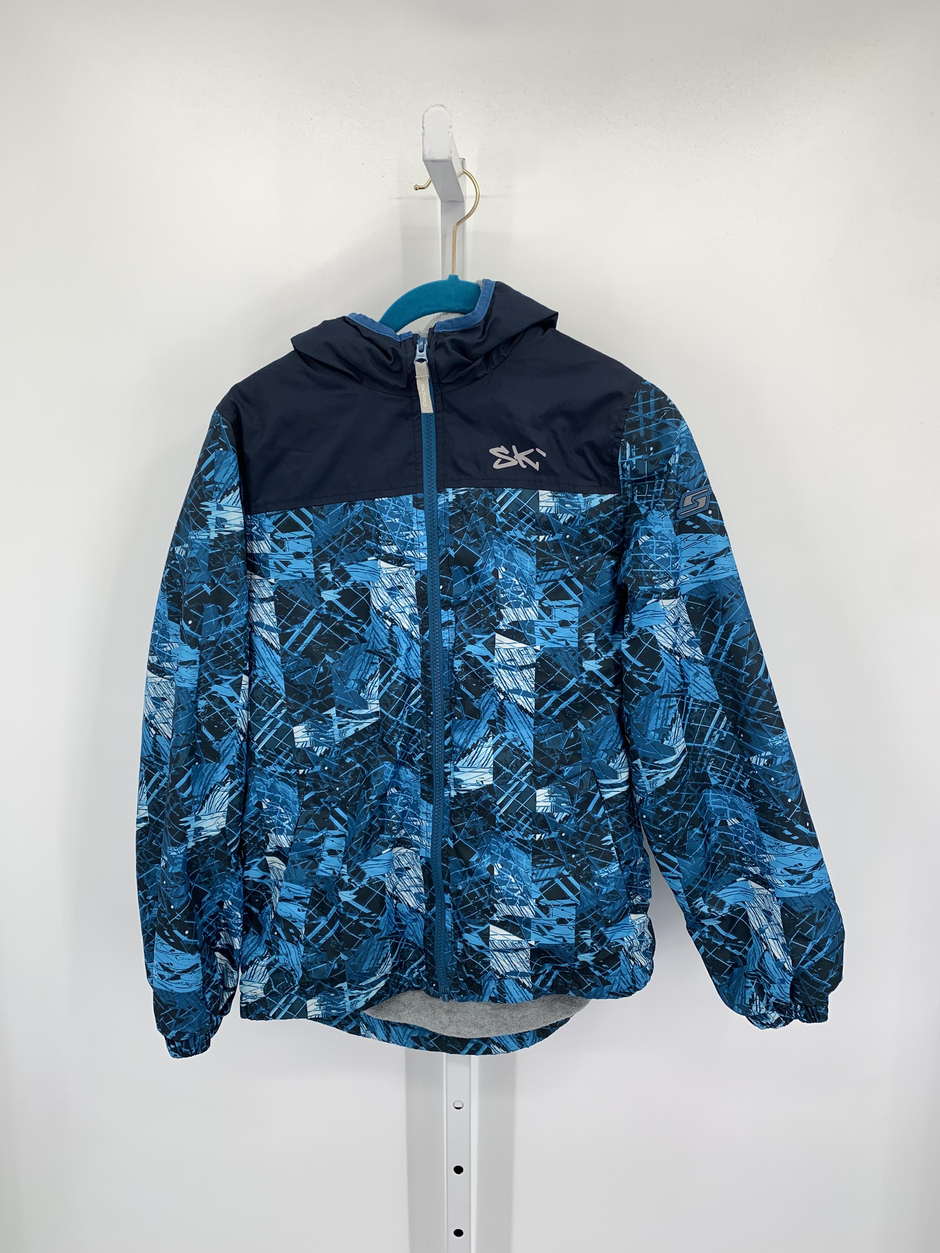 PATTERN HOODED ZIP JACKET