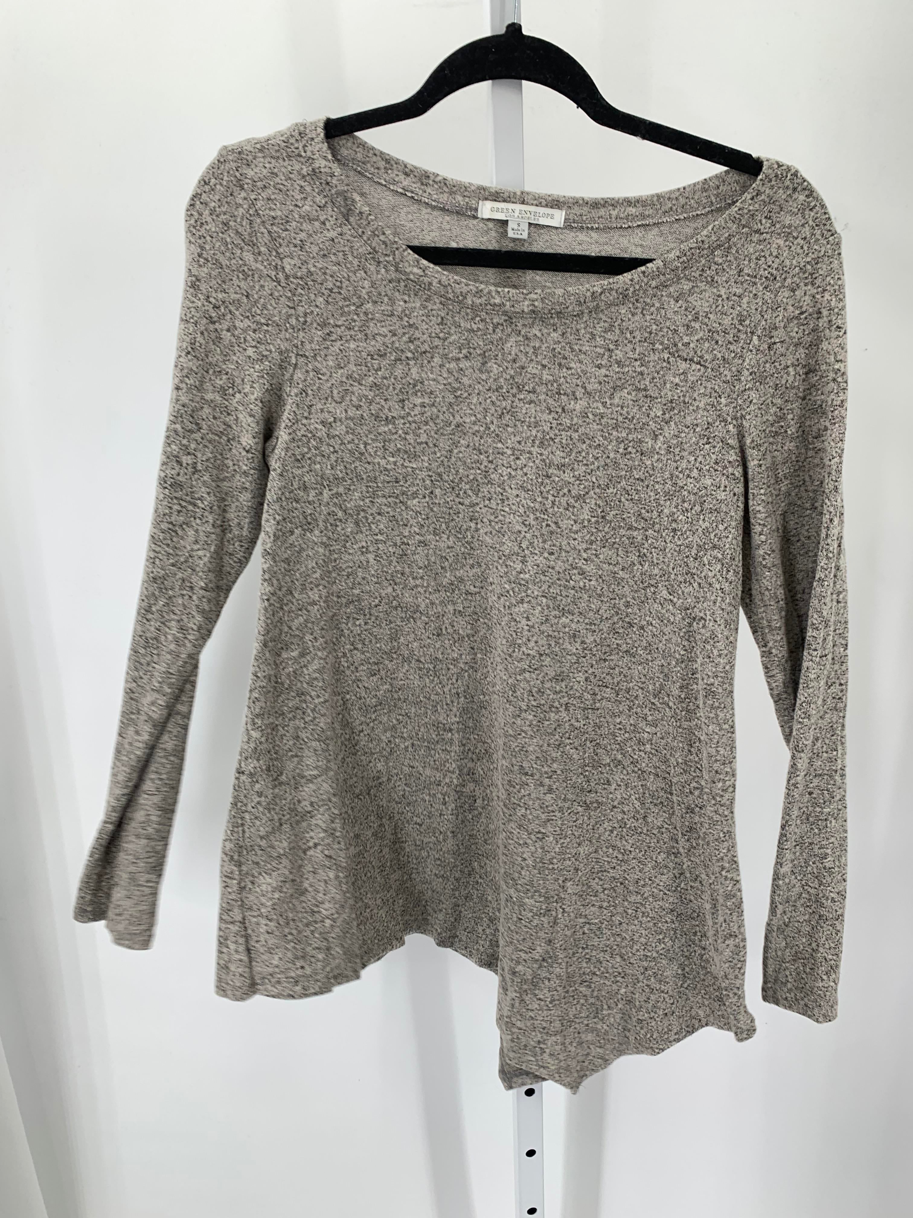 Green Envelope Size Small Misses Long Sleeve Shirt