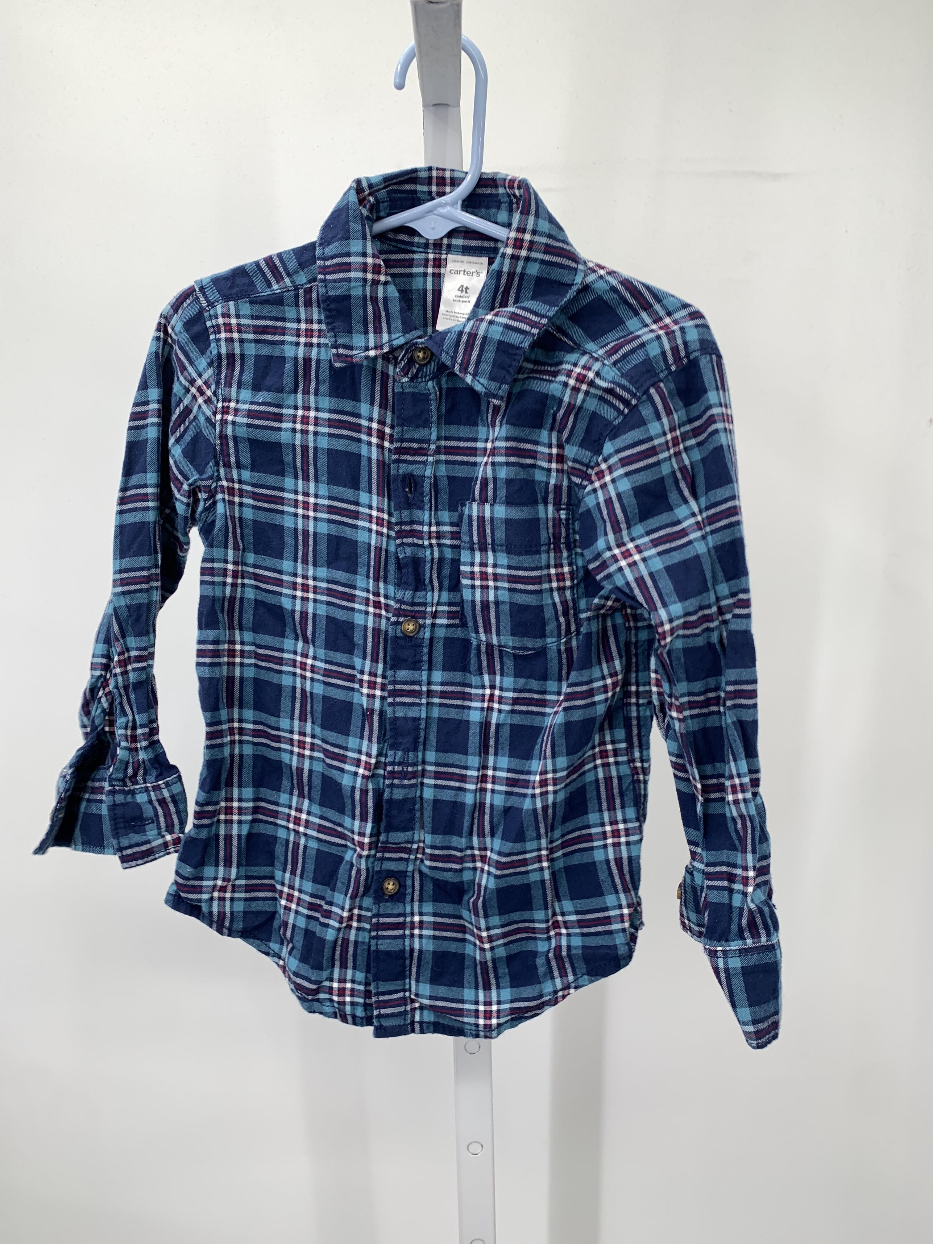 PLAID BTN DOWN