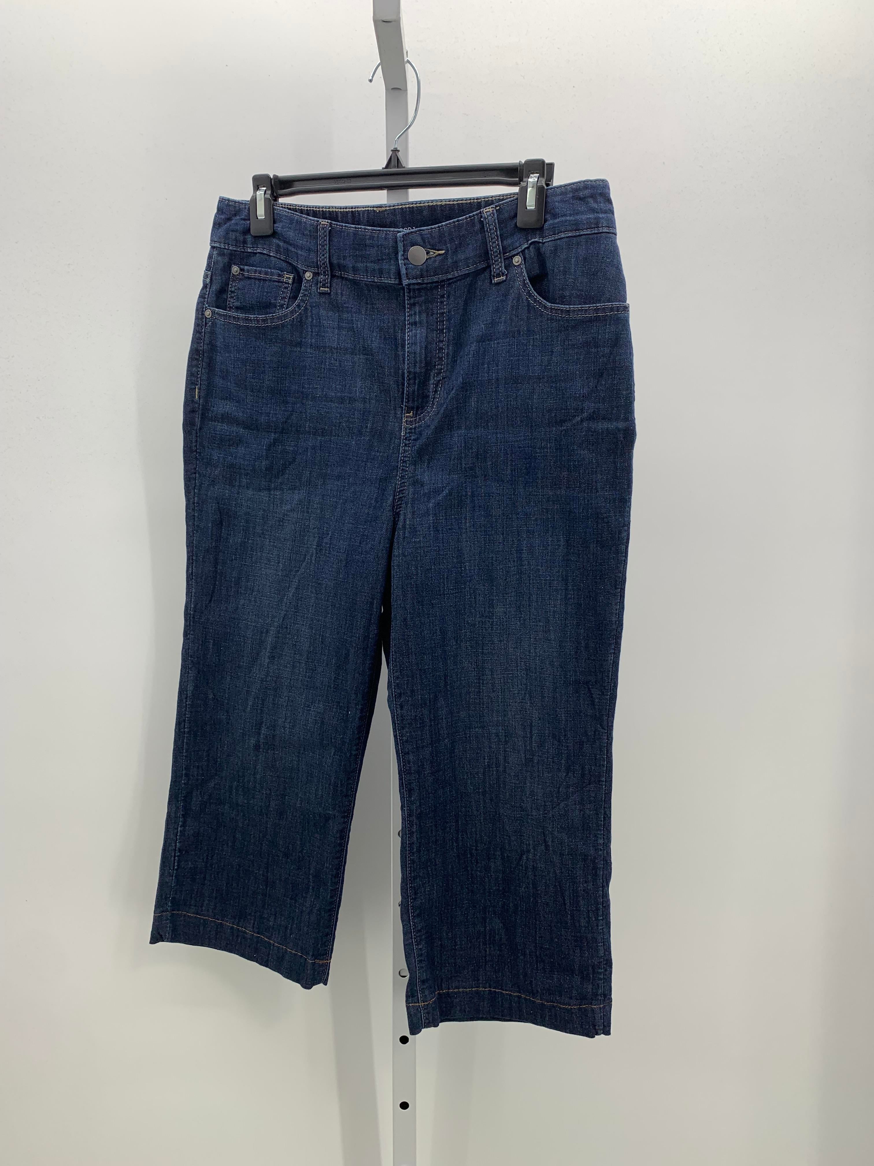 Chico's Size 8 Misses Cropped Jeans