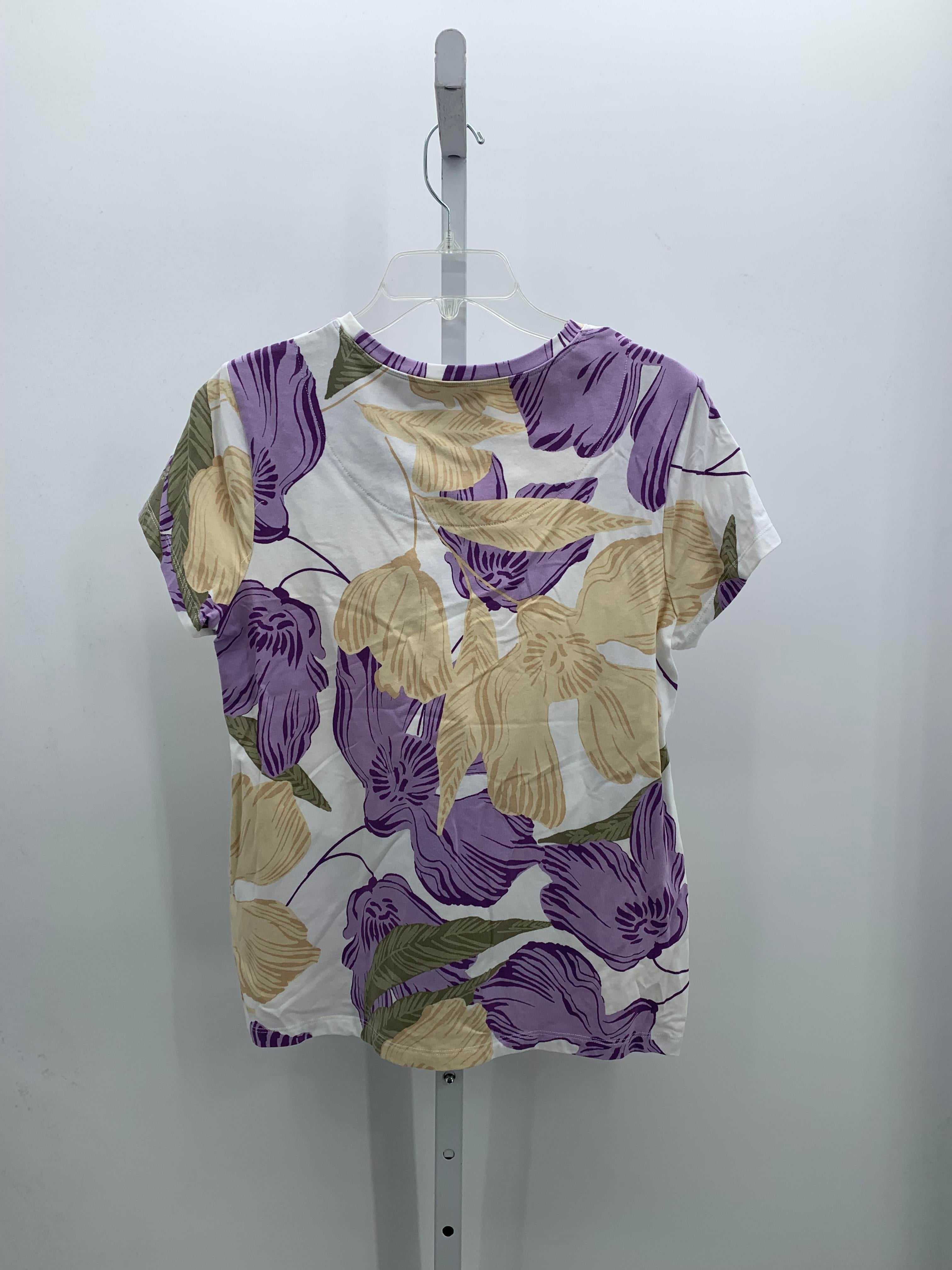 Chico's Size Medium Misses Short Sleeve Shirt