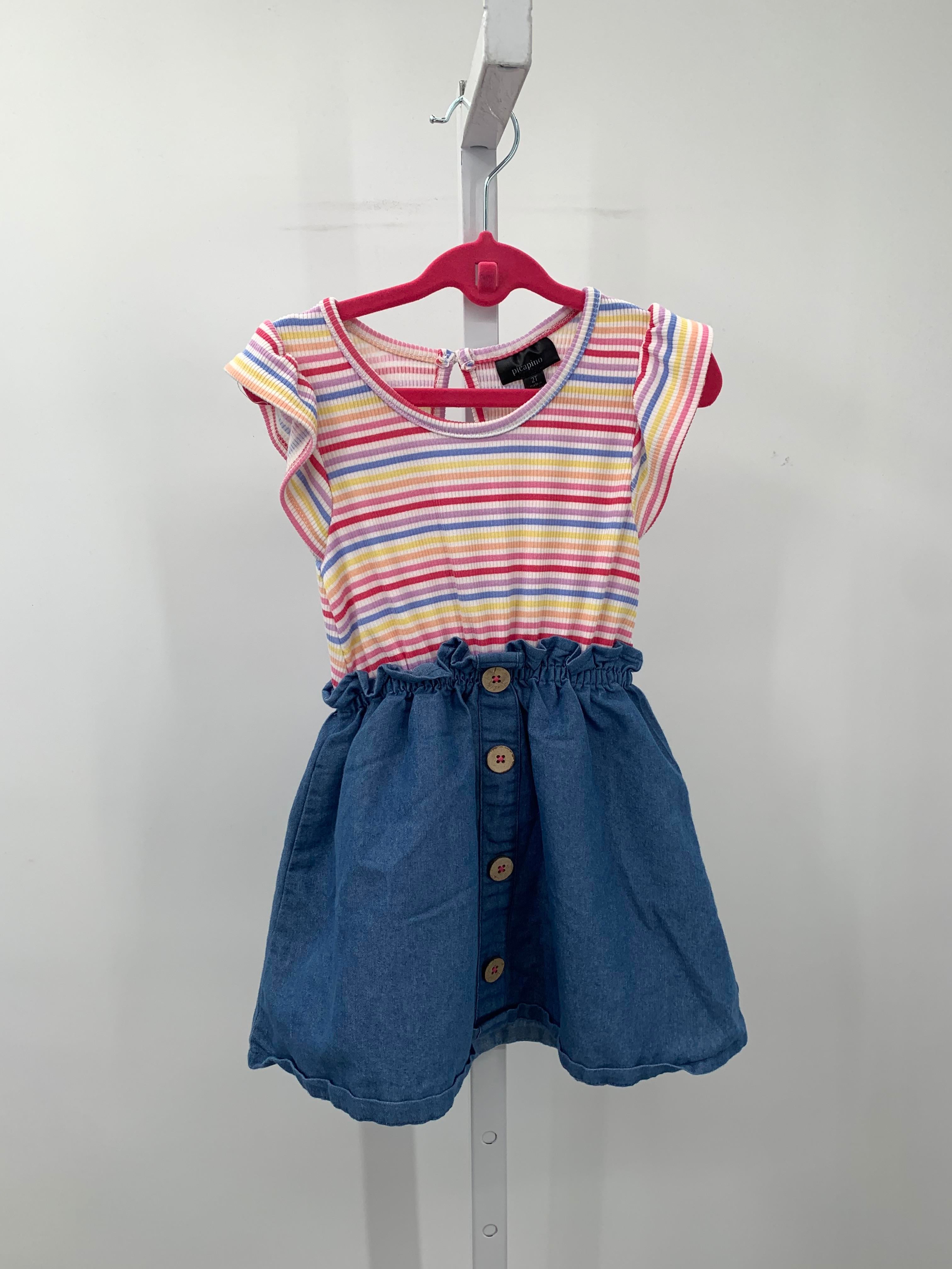 Size 2T Girls Short Sleeve Dress