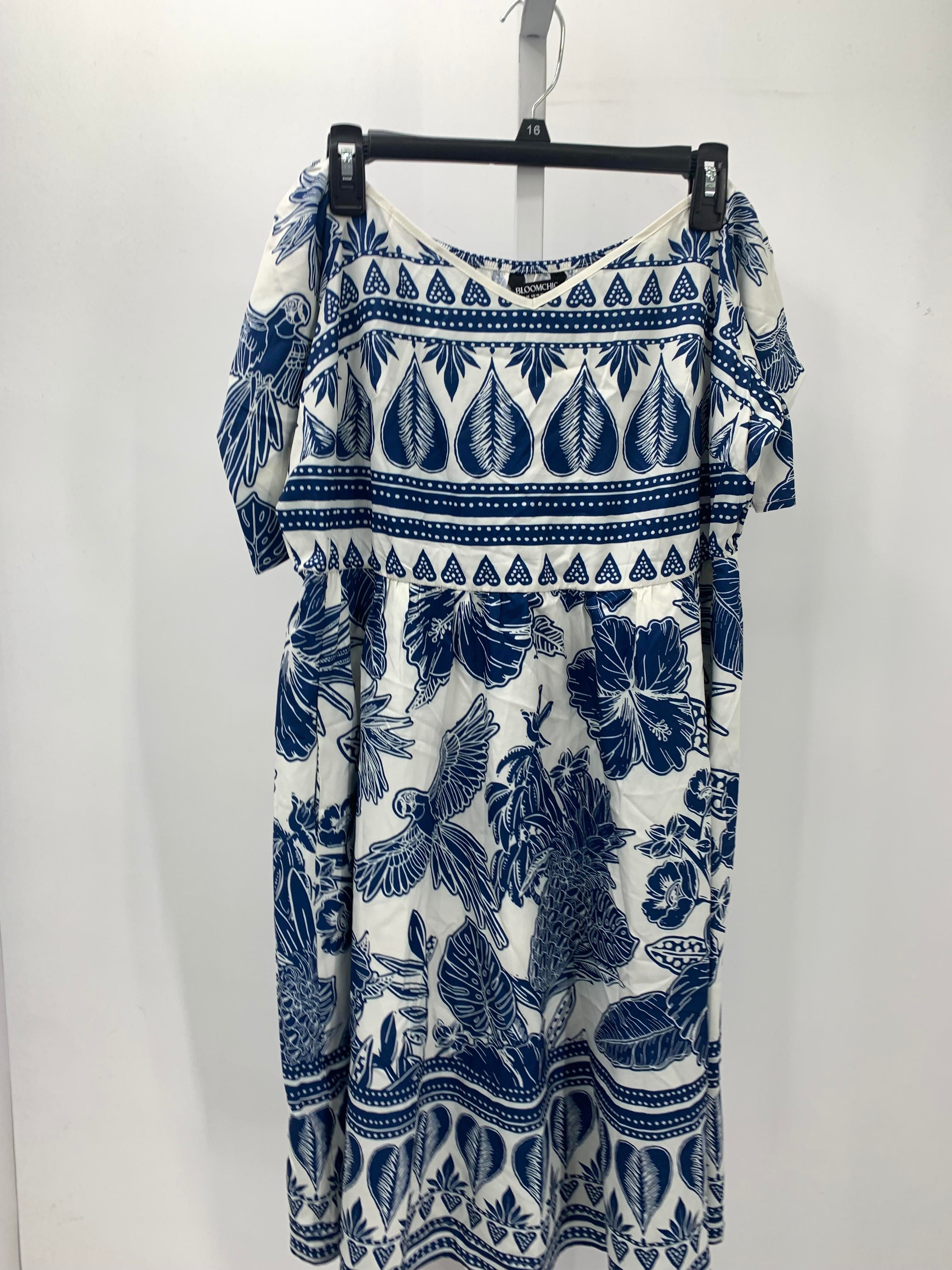 Size 14/16 W Womens Short Sleeve Dress