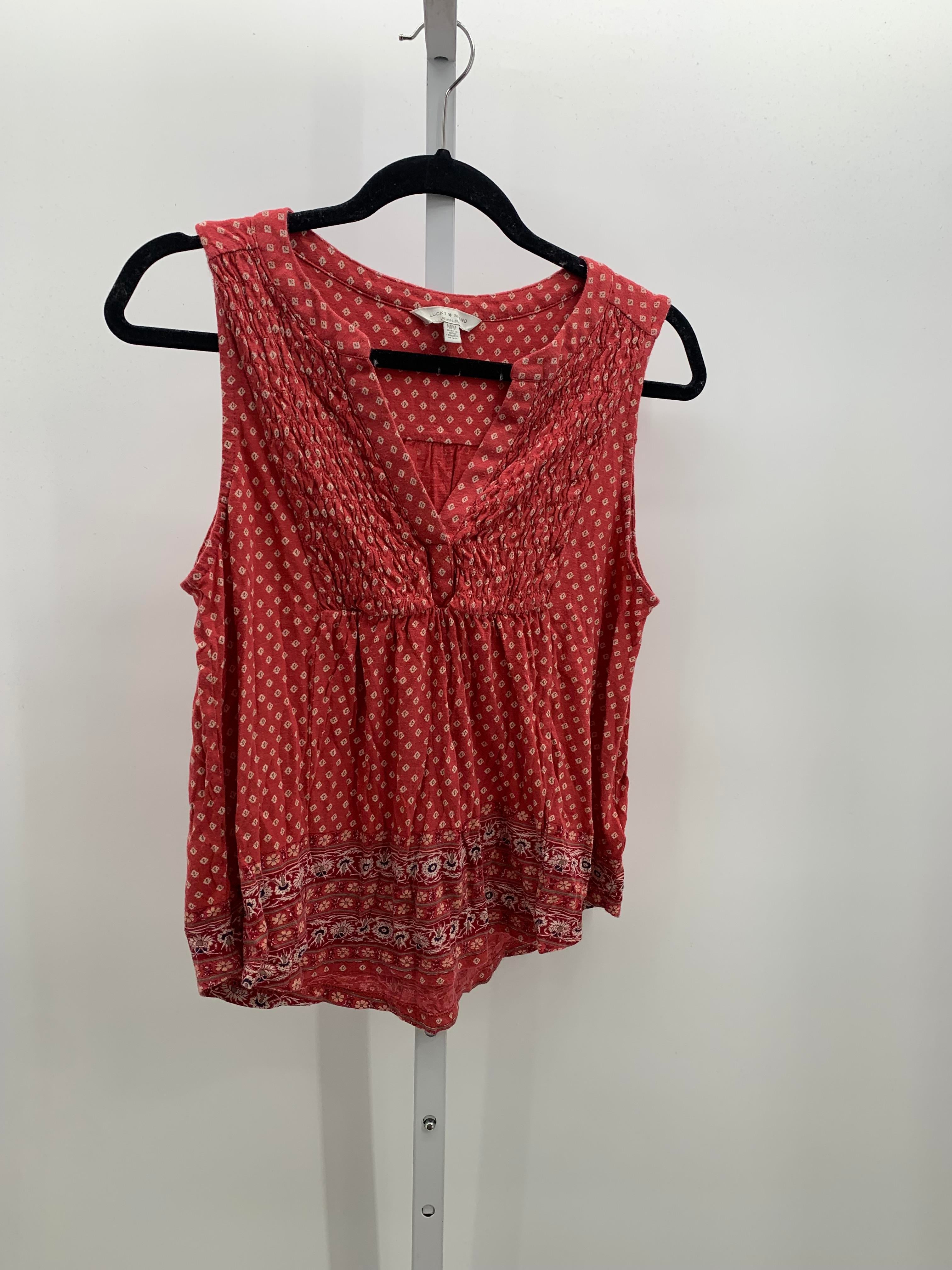 Lucky Brand Size Medium Misses Sleeveless Shirt