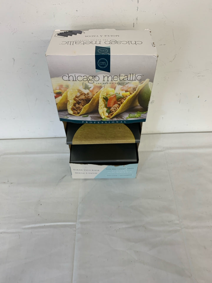 NIB BAKED TACO RACK.