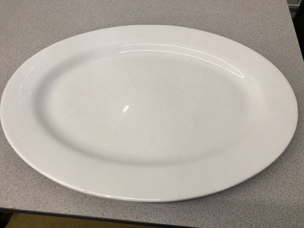 OVAL WHITE PLATTER.