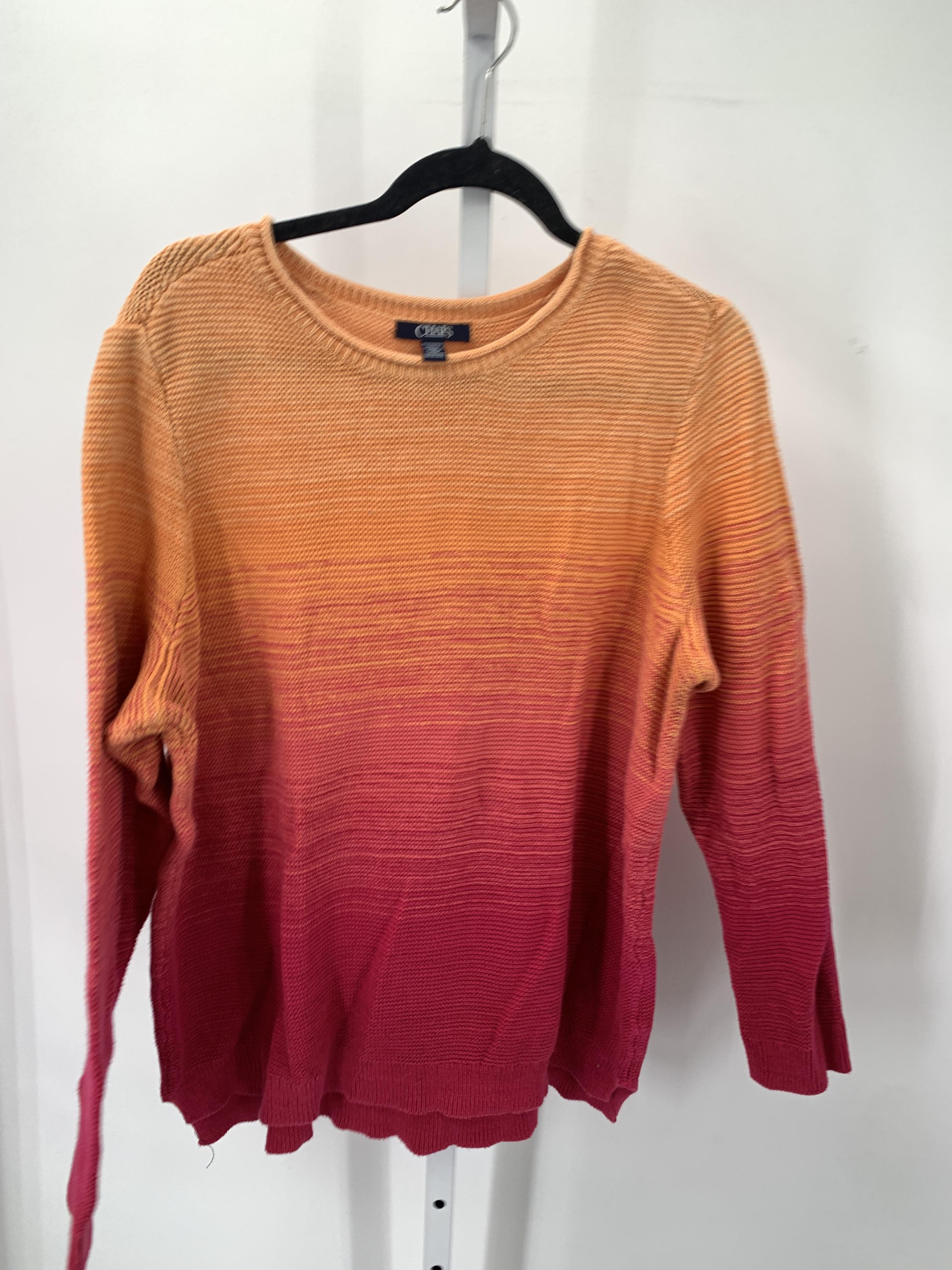 Chaps Size 2X Womens Long Slv Sweater