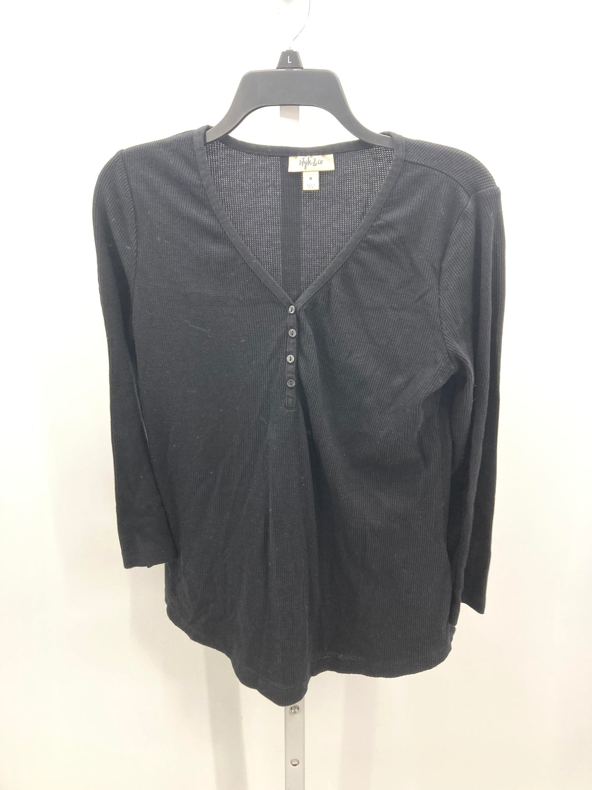 Style & Co. Size Medium Misses 3/4 Sleeve Shirt