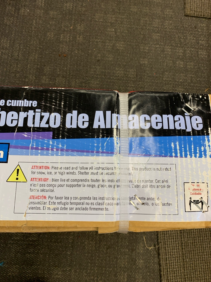 NIB PEAK STYLE STORAGE SHED GREY WATERPROOF.