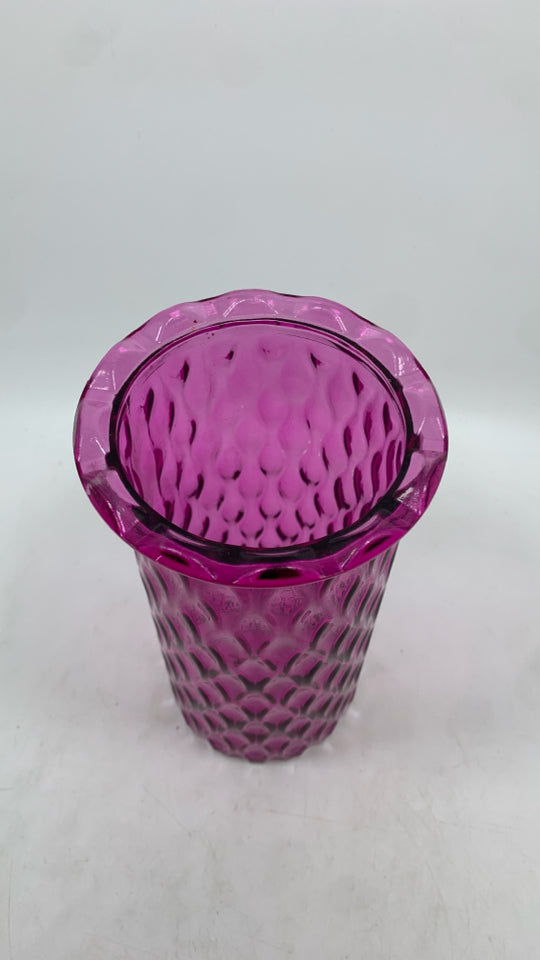 PINK GLASS WAVY STYLE.