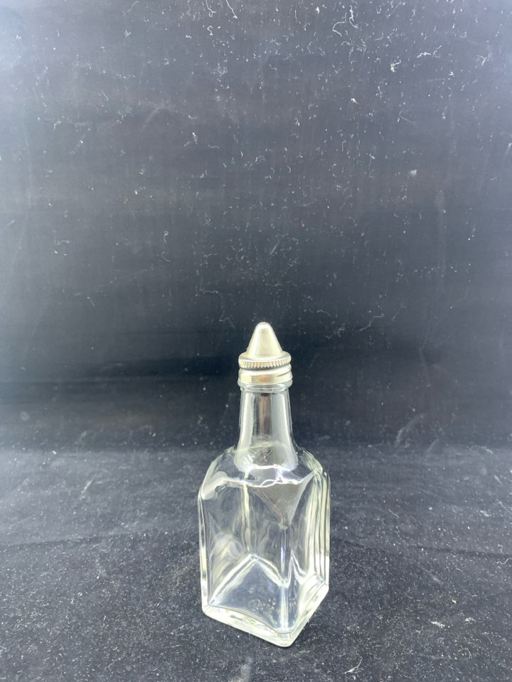 GLASS BOTTLE SUGAR DISPENSER.