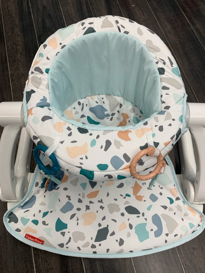 Fisher-Price Portable Baby Chair Sit-Me-Up Floor Seat With Developmental Toys &