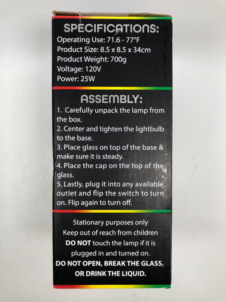 NIB MAGMA LAMP.