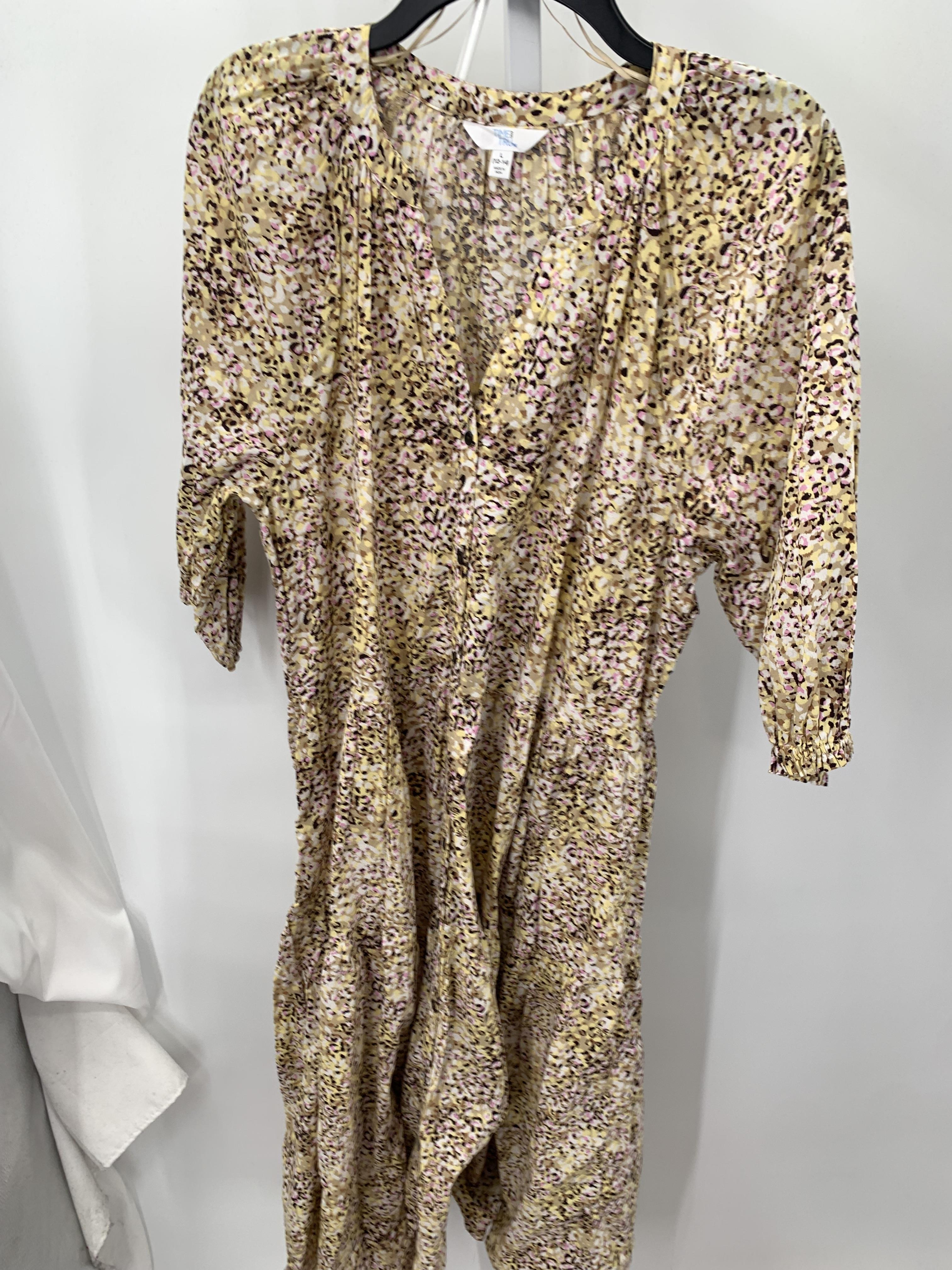 Time and Tru Size Large Misses Short Sleeve Dress