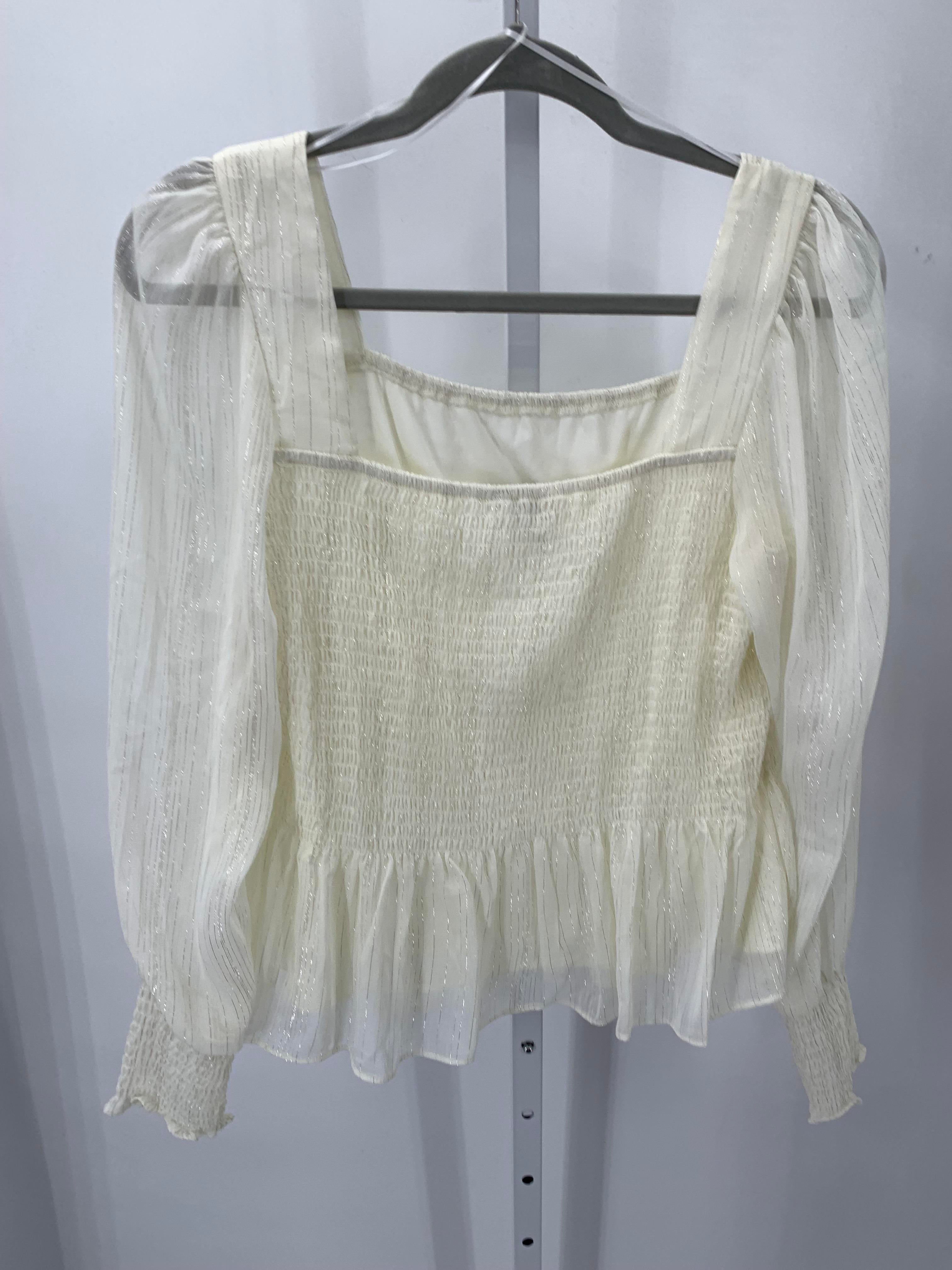 Nine West Size Large Misses Long Sleeve Shirt